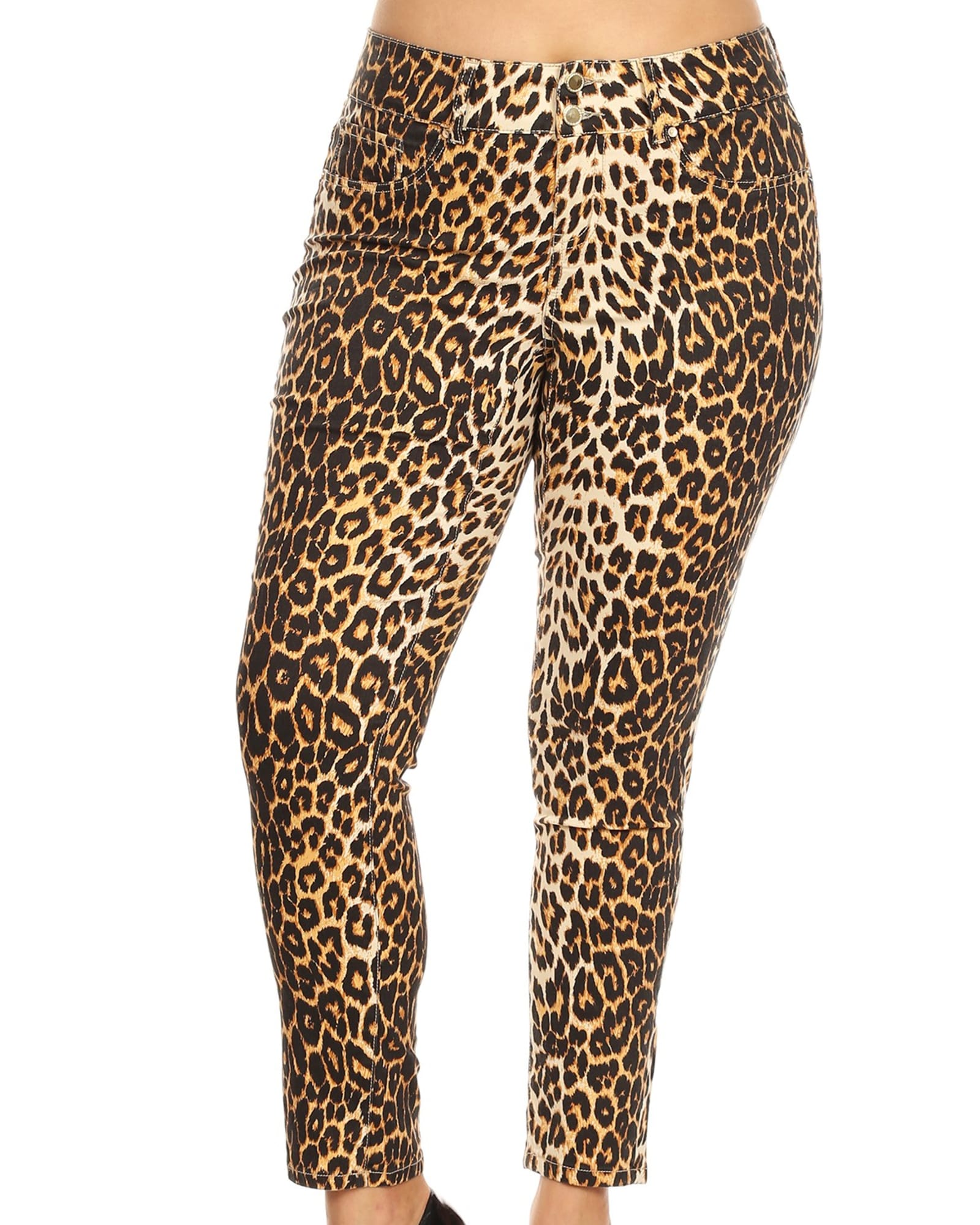 Printed Cheetah Pants | Brown Leopard