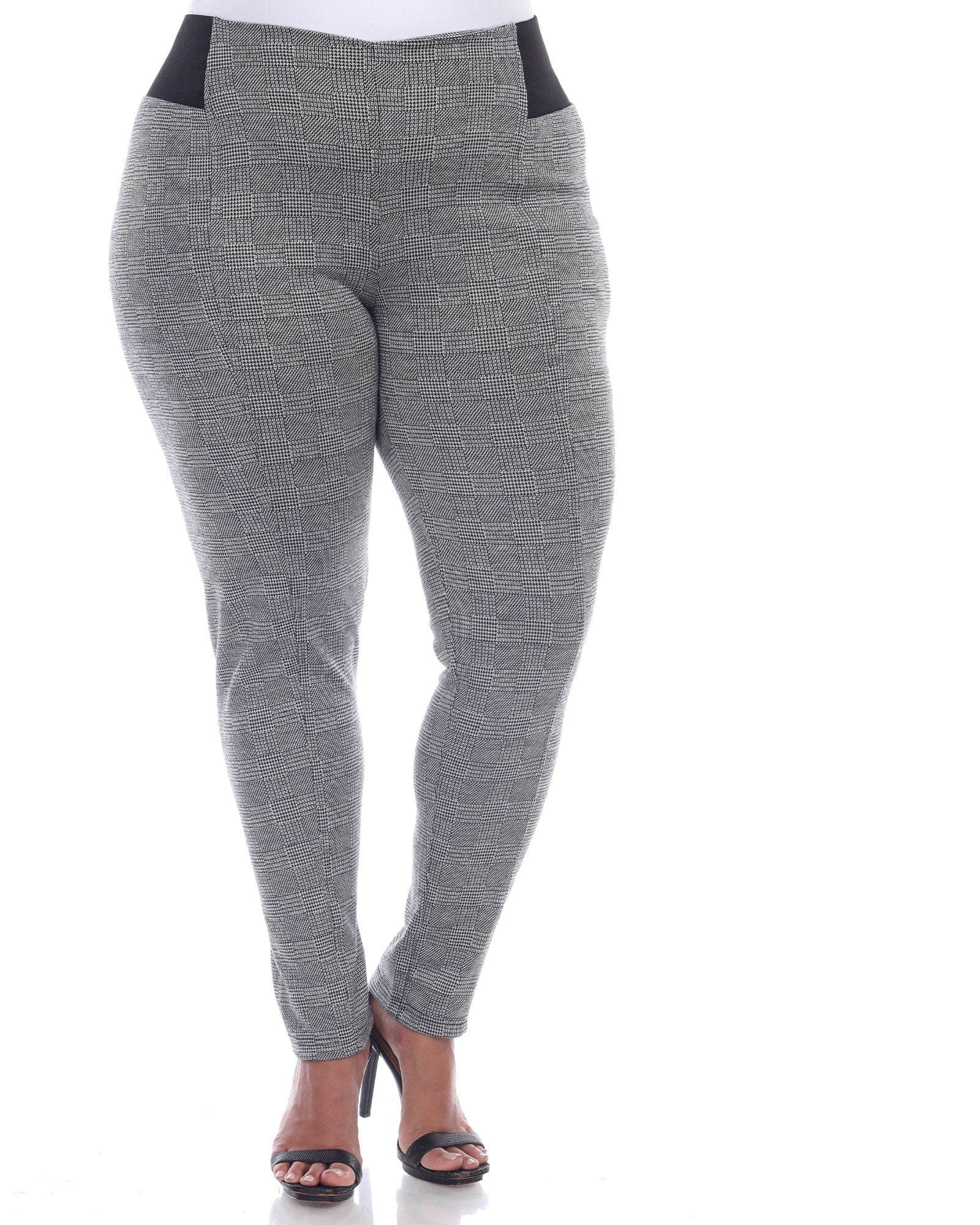 Jacquard Slim Pants | Grey Square