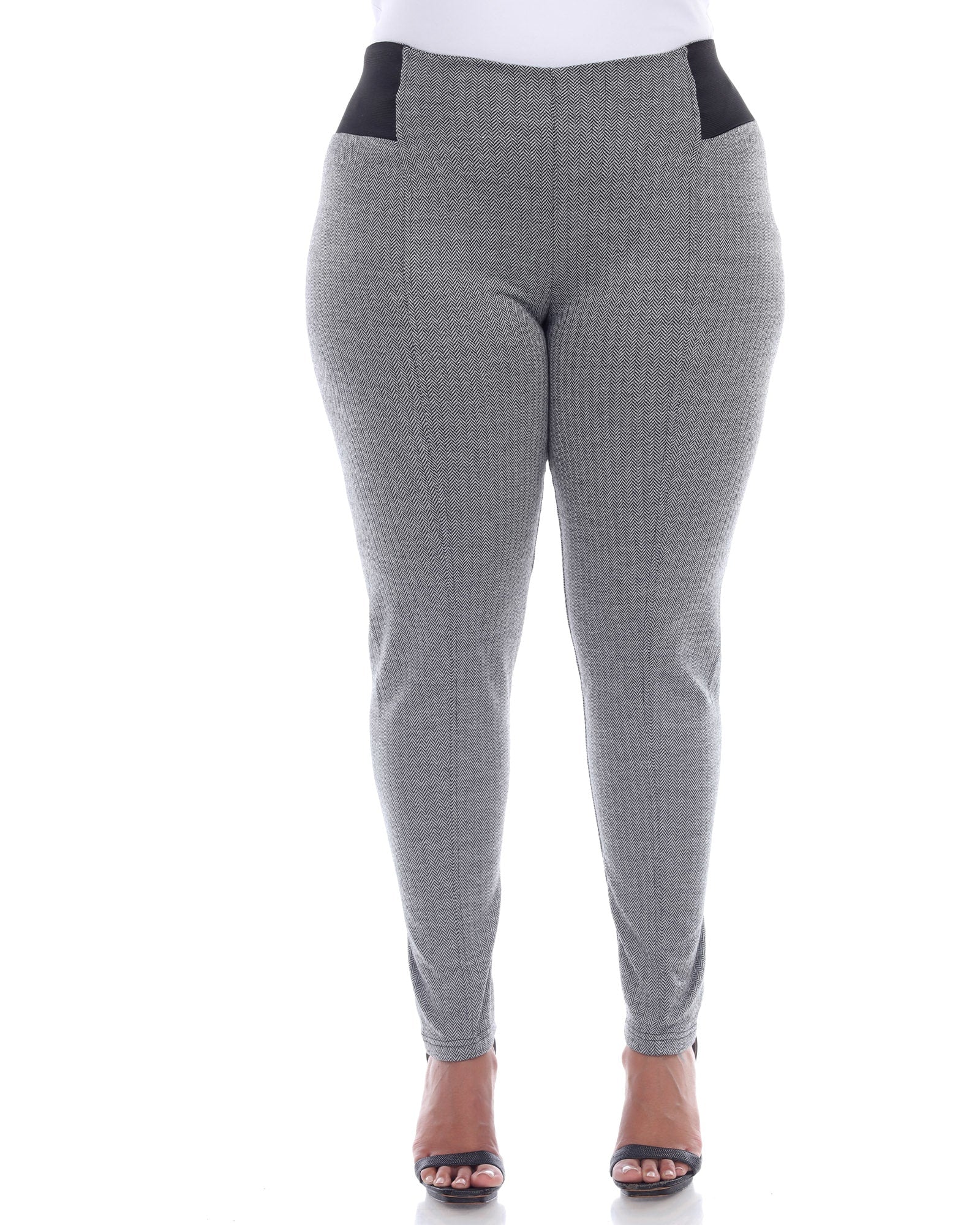 Jacquard Slim Pants | Grey Row
