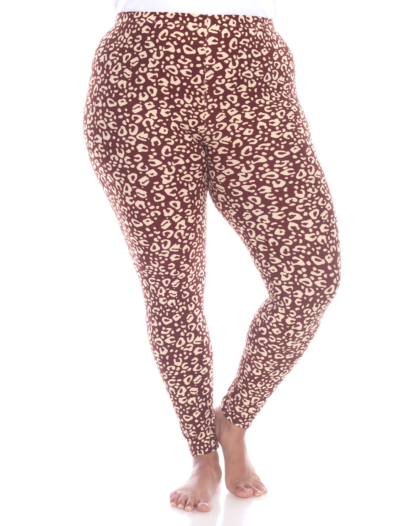 Super Soft Leopard Printed Leggings | Brown Cheetah