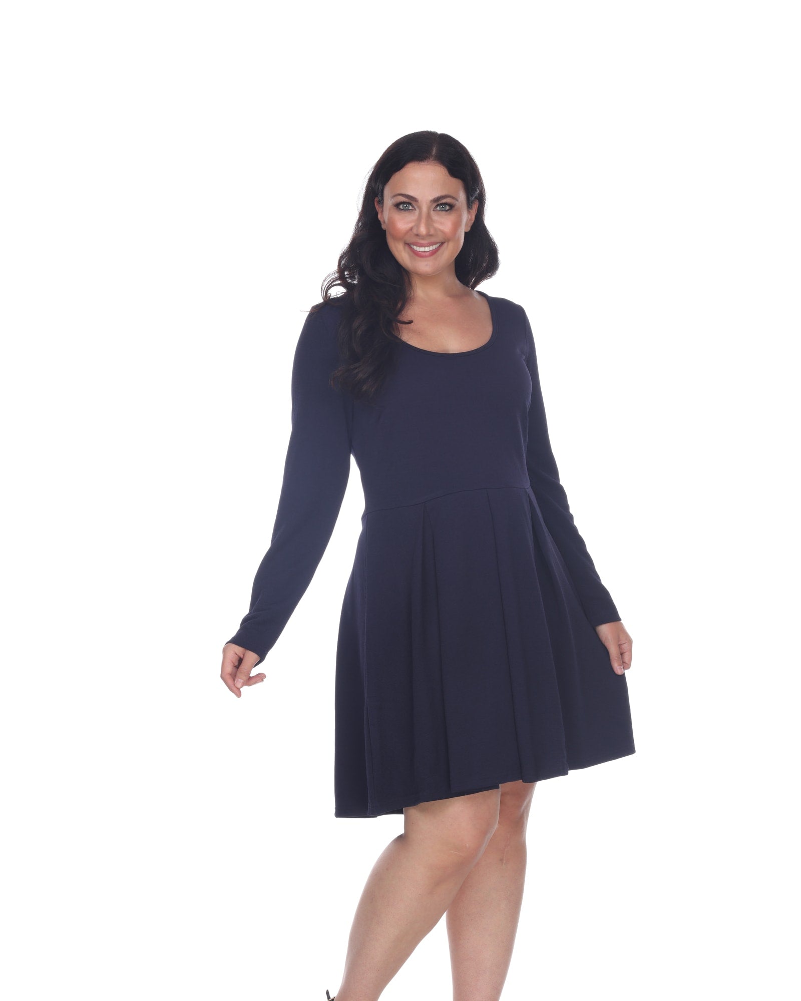 Casual Navy Blue Dress