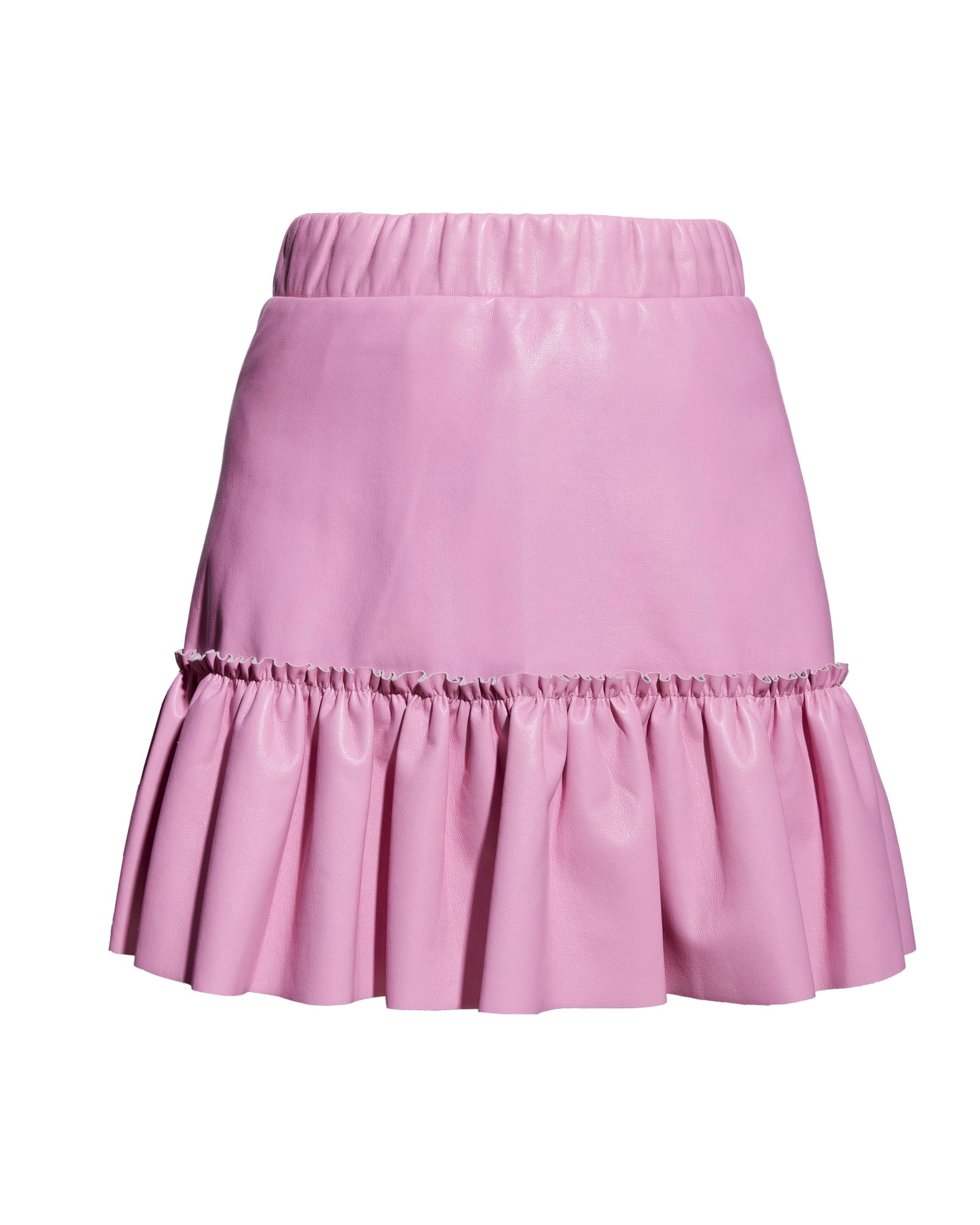Clementine Recycled Leather Skirt | Paris Pink
