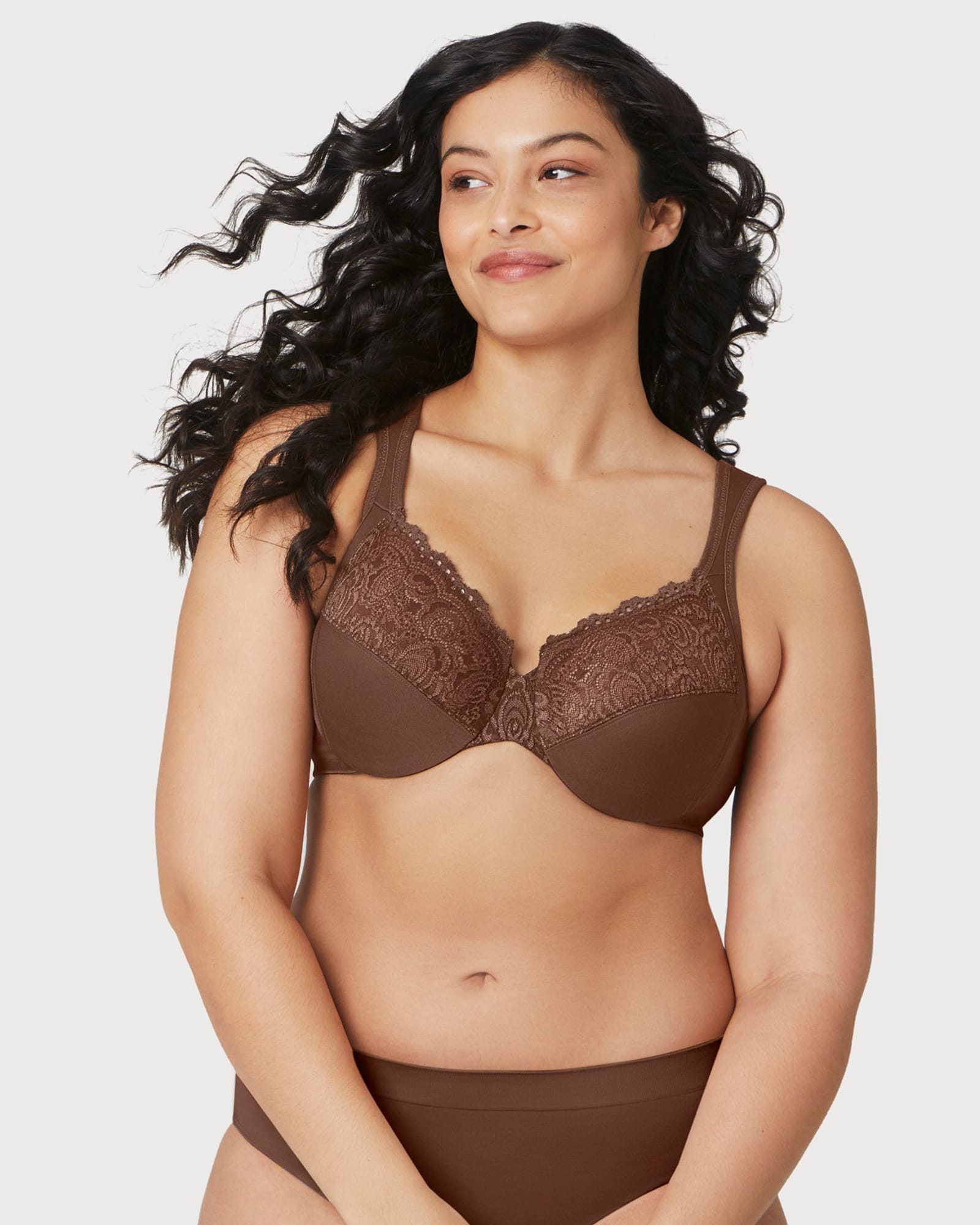 2-Pack Wide Strap Bra Plus Size Full Coverage Underwire Support Panels 34  36 38 40 42 44 46 / CDEFGHIJ