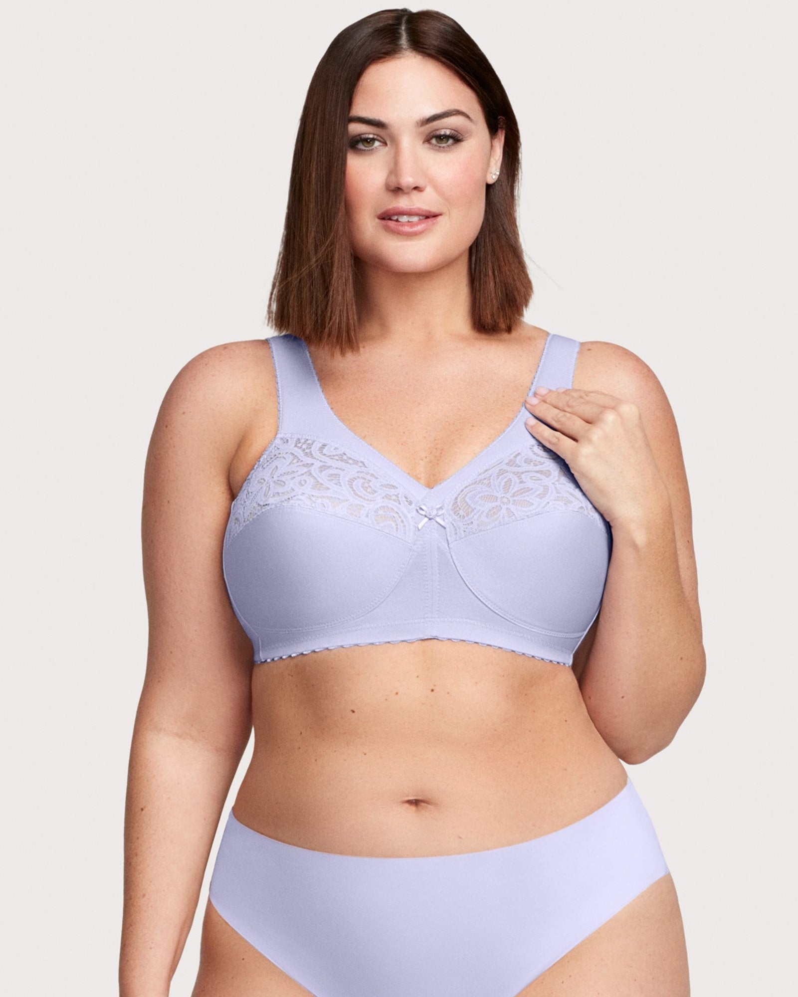 MagicLift Cotton Support Bra | Lilac