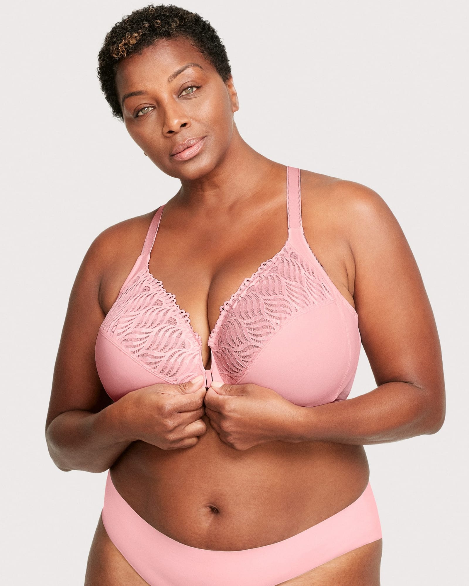 Lopecy-Sta Woman's Fashion Plus Size Wire Free Comfortable Push Up Hollow  Out Bra Underwear Bras for Women Everyday Bras Discount Clearance Pink 