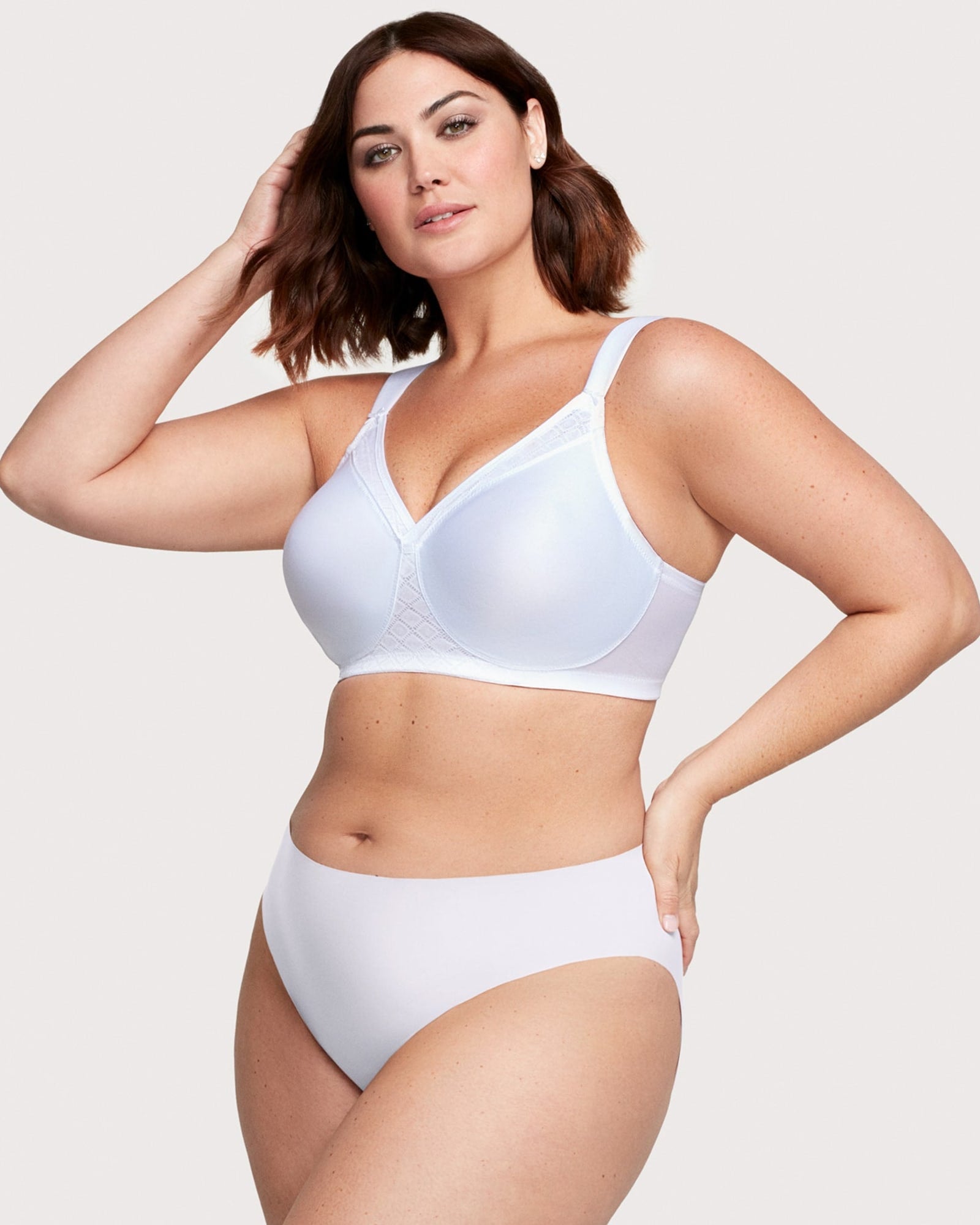 MagicLift Front-Closure Posture Back Bra White Band