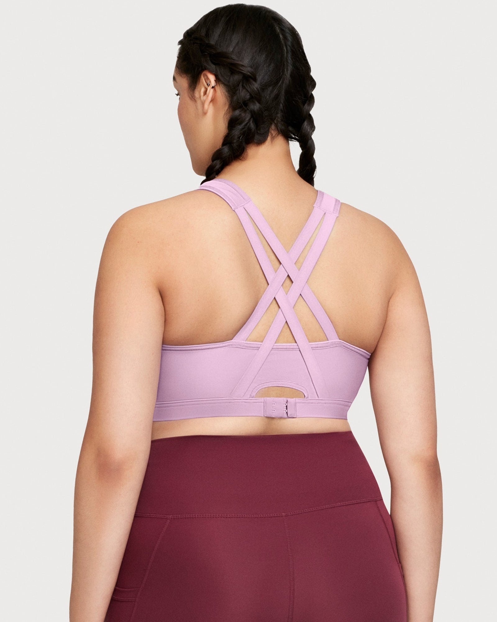 Plus Size Purple Sports Bras.