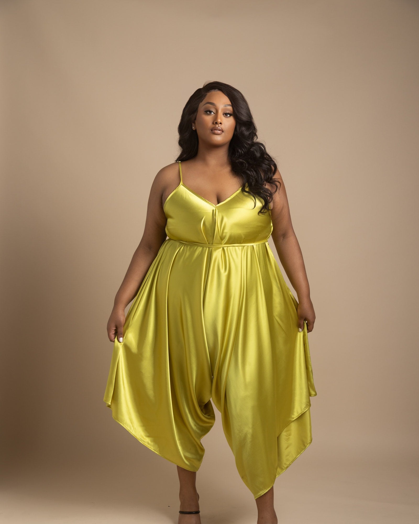 Leona Jumpsuit  Tall | Chartreuse