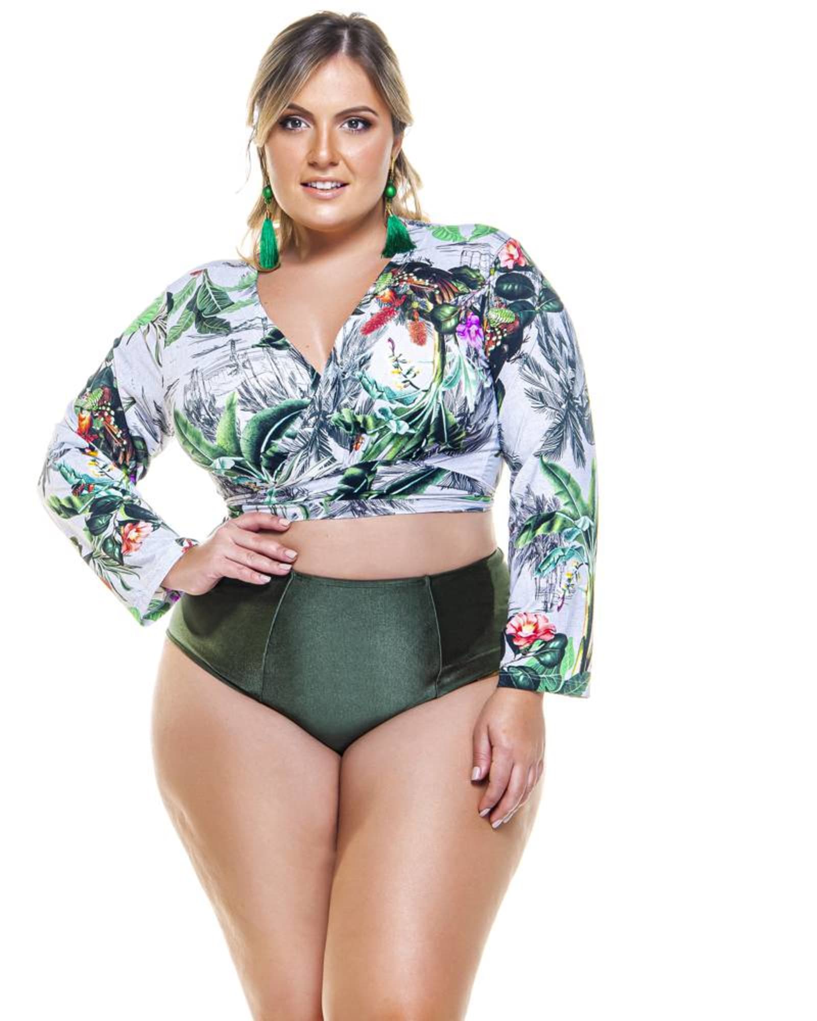 Plus Size Botanical Garden Swimsuit