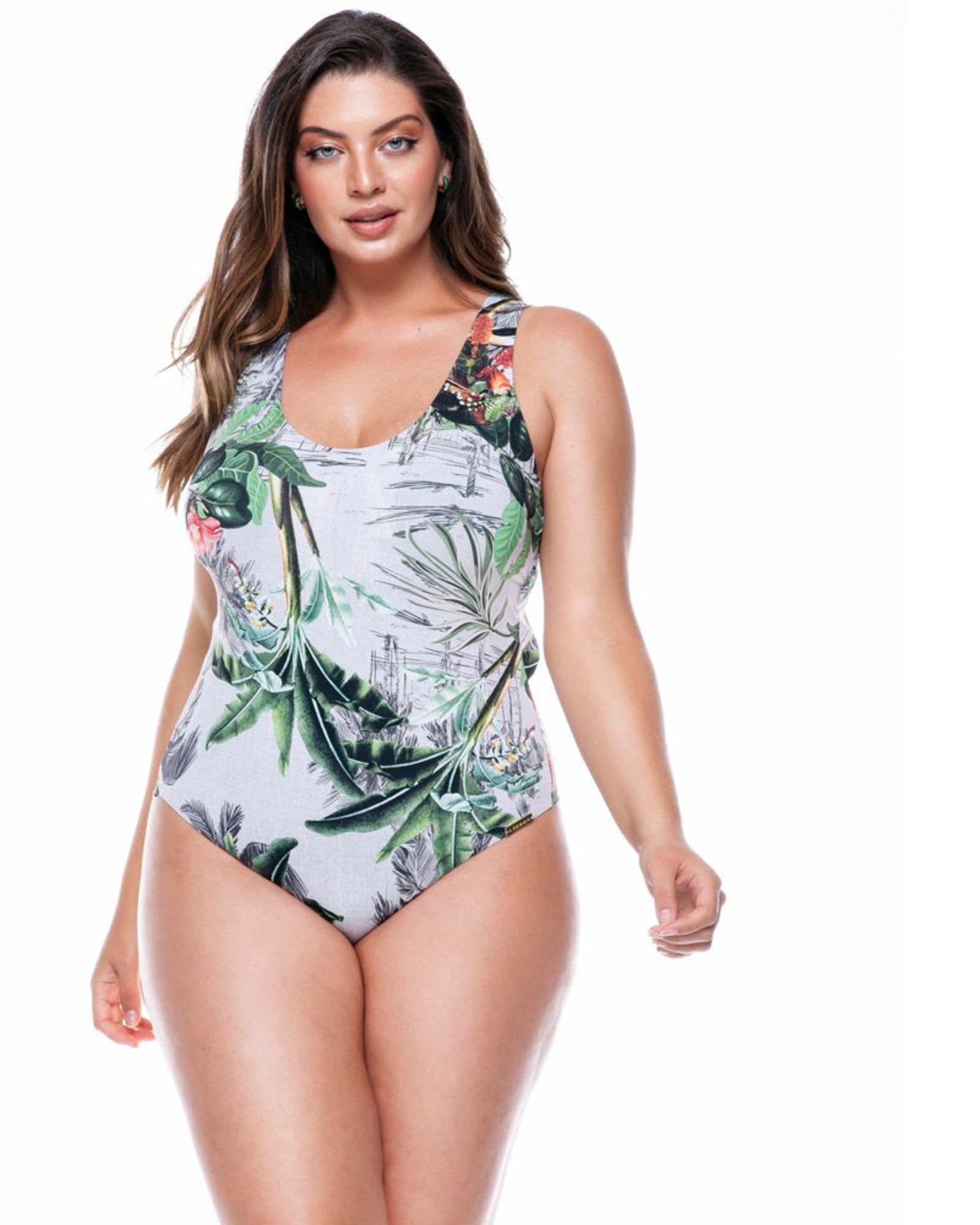 Plus Size G String Cupped Bodysuit