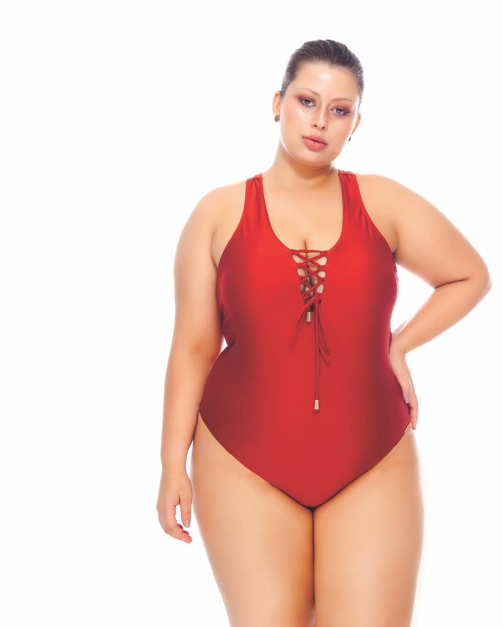 Women's New Padded Bra Plus Size One Piece Swimsuit Sweetheart Draped  Halter Monokini Swimwear Beachwear