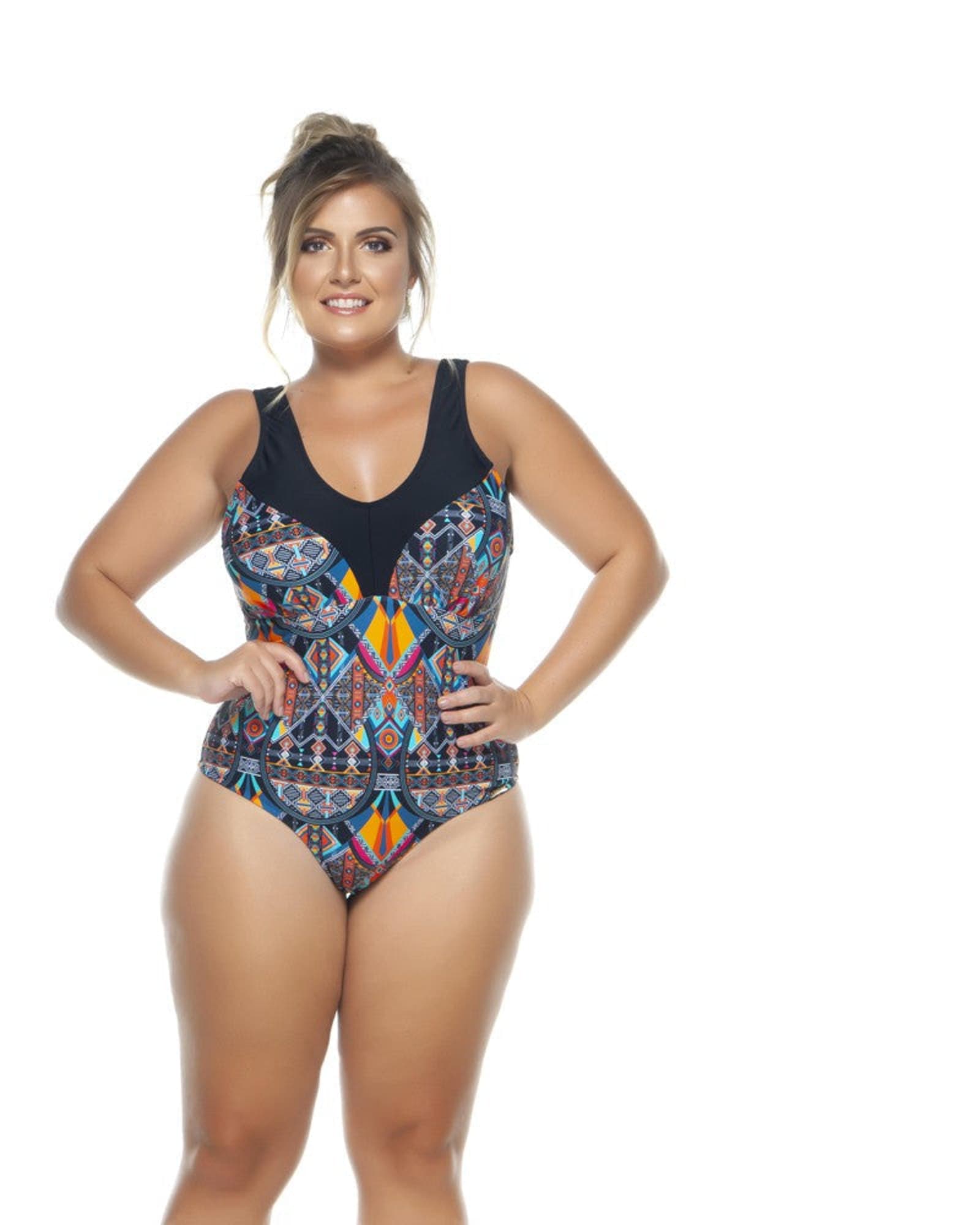 Plus Size Neon Swimwear