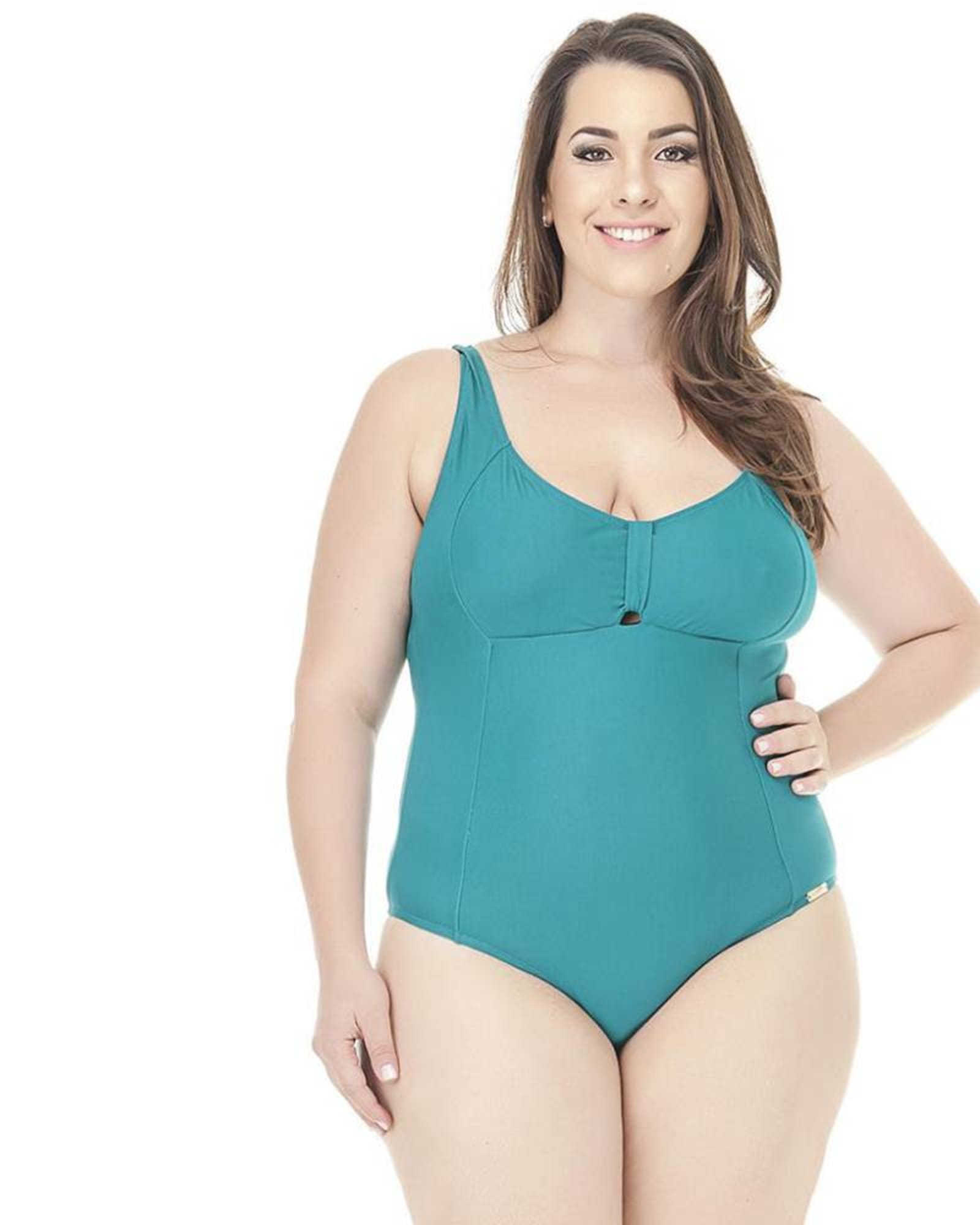Green Plus Size Swimsuit