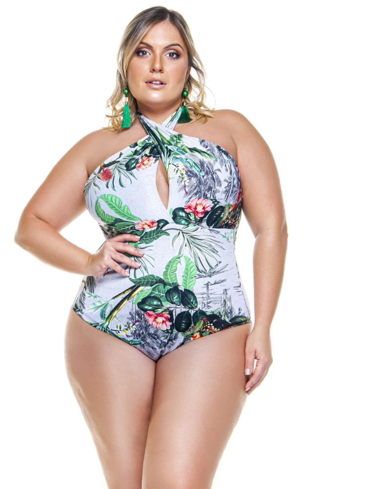 Plus Size Botanical Garden Swimsuit