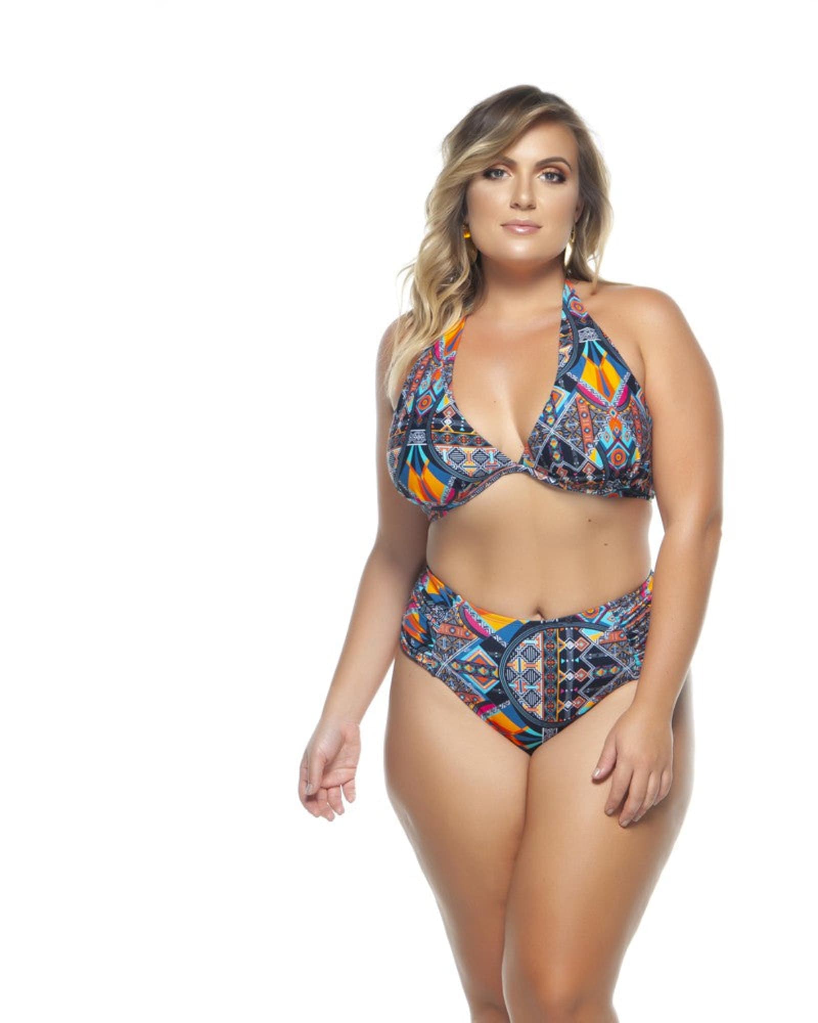 Swim Bottom With Drapped On The Sides | Multicolor