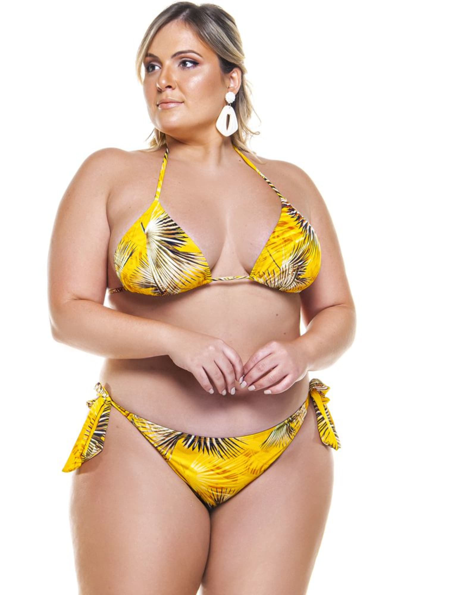 Triangle Bikini Top | Yellow Buriti