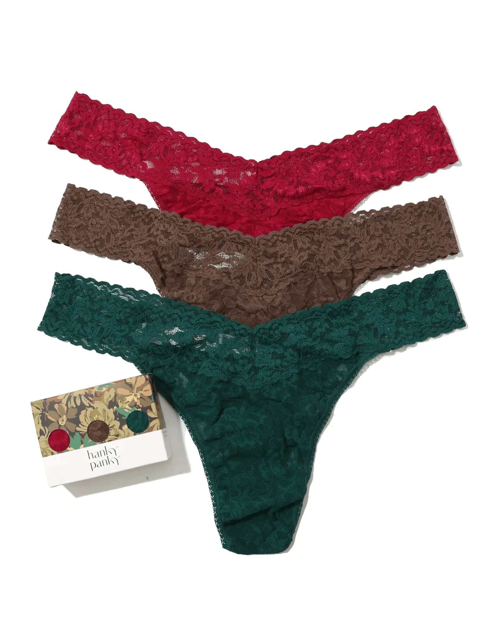 3PACK SIGNATURE LACE PLUS THONG