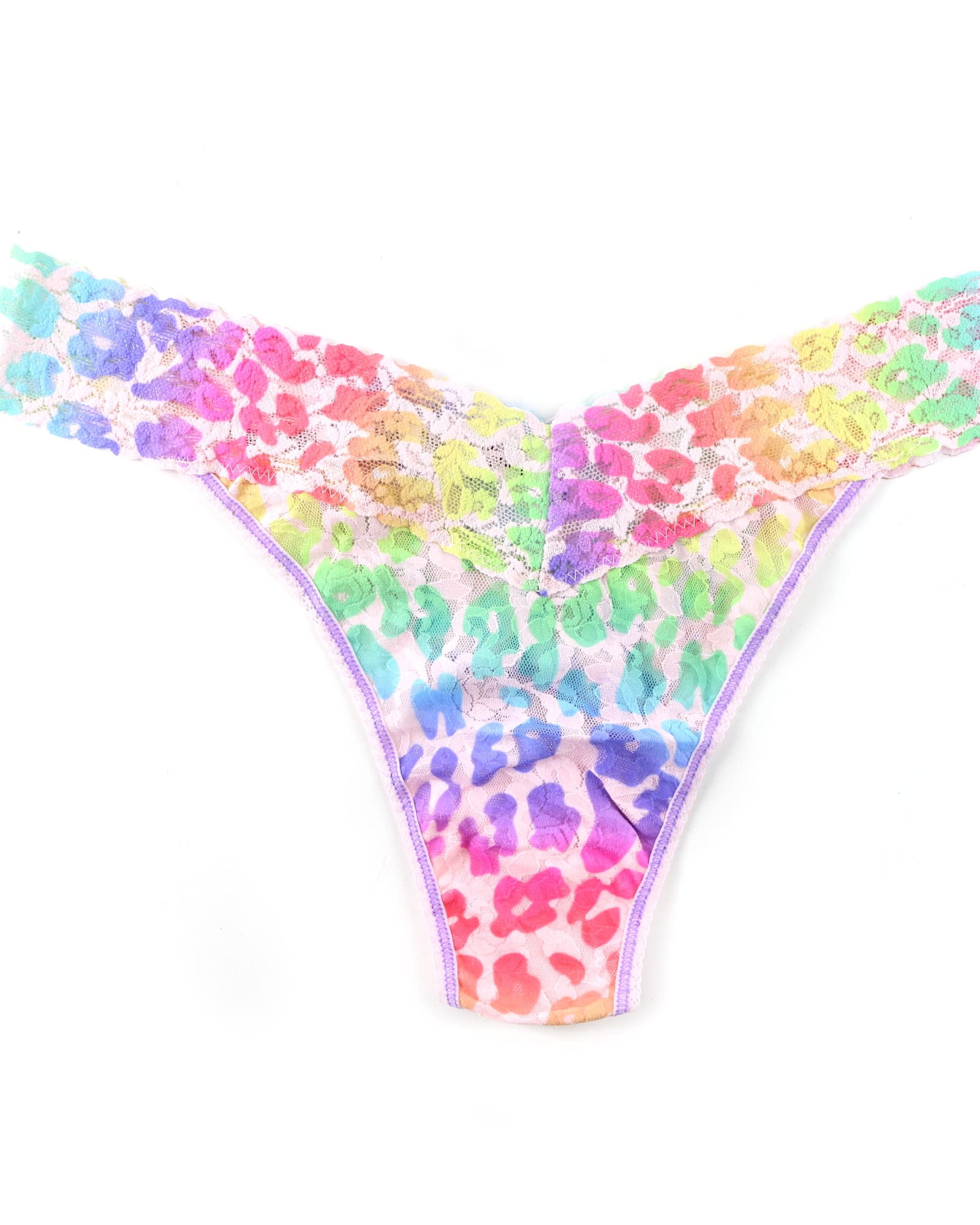 Women's Rainbow Striped Victoria's Secret Tie-Dyed Panties, XL