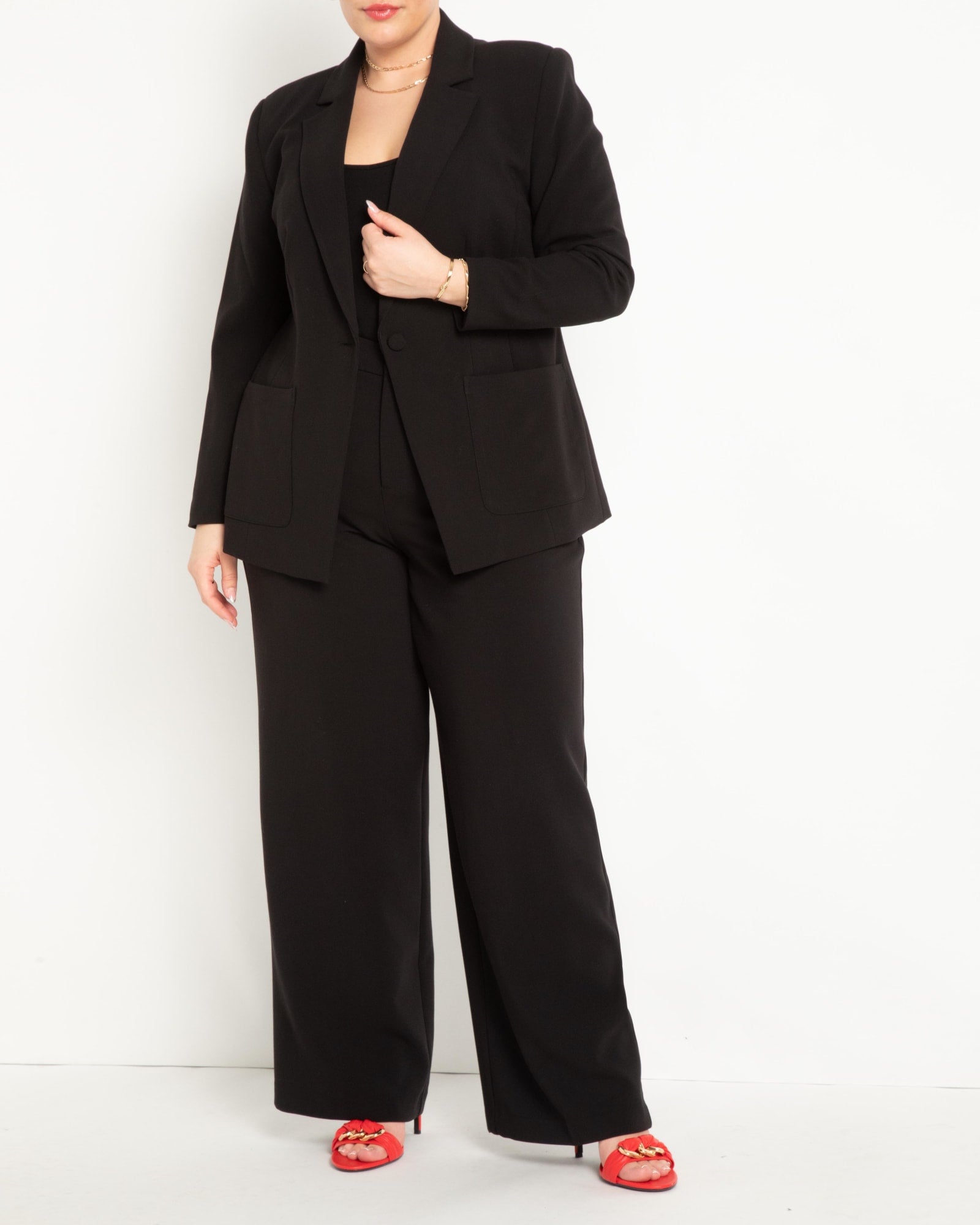 The 365 Suit Straight Leg Pant | Totally Black