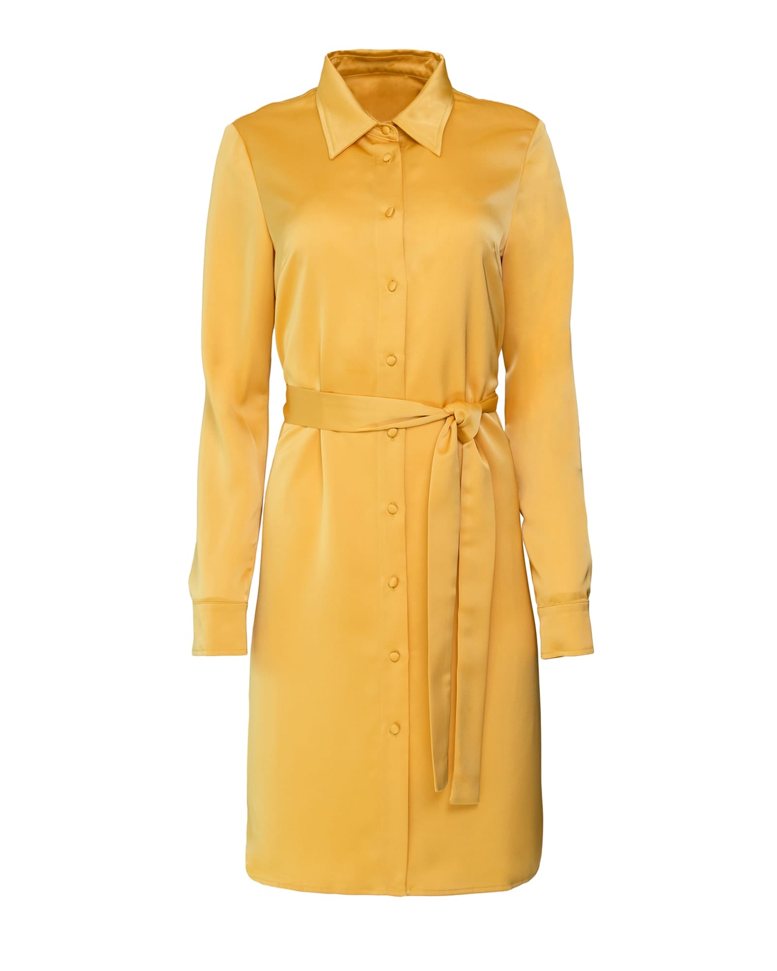 Belted Blouse Dress | Yellow
