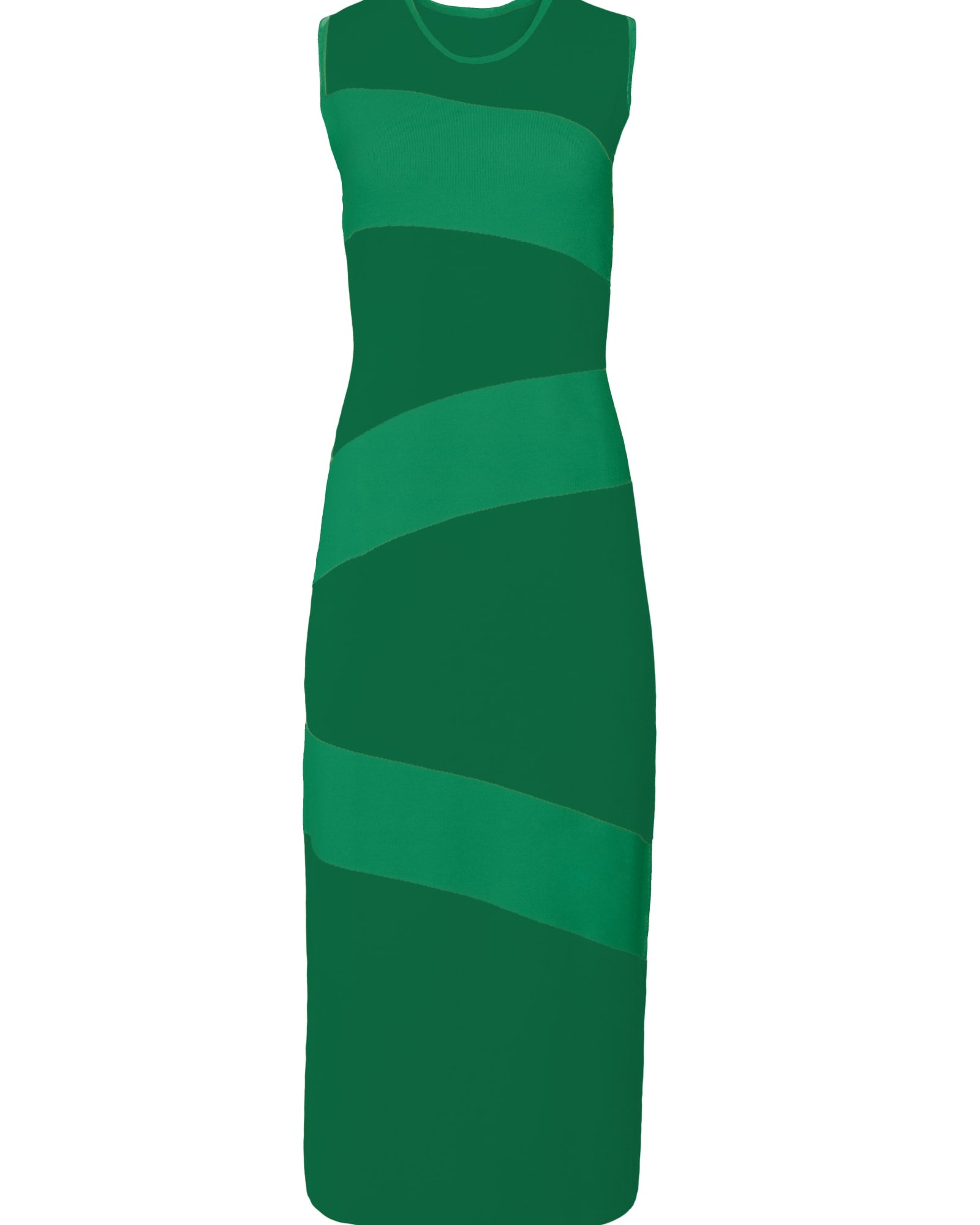Swirl Knit Midi Dress | Green