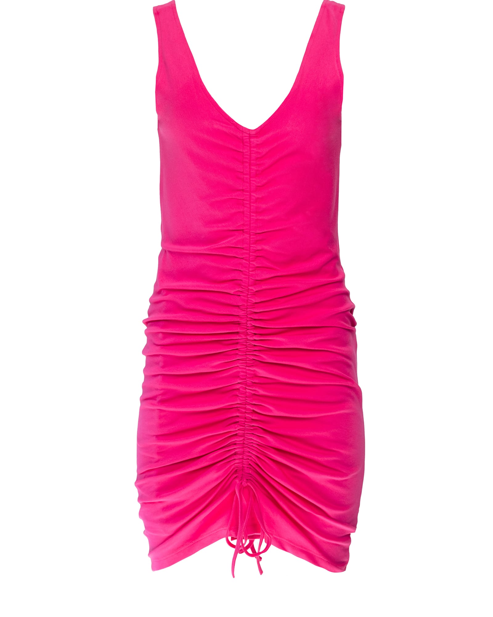 Ruched Sleeveless Mini Dress | Pink
