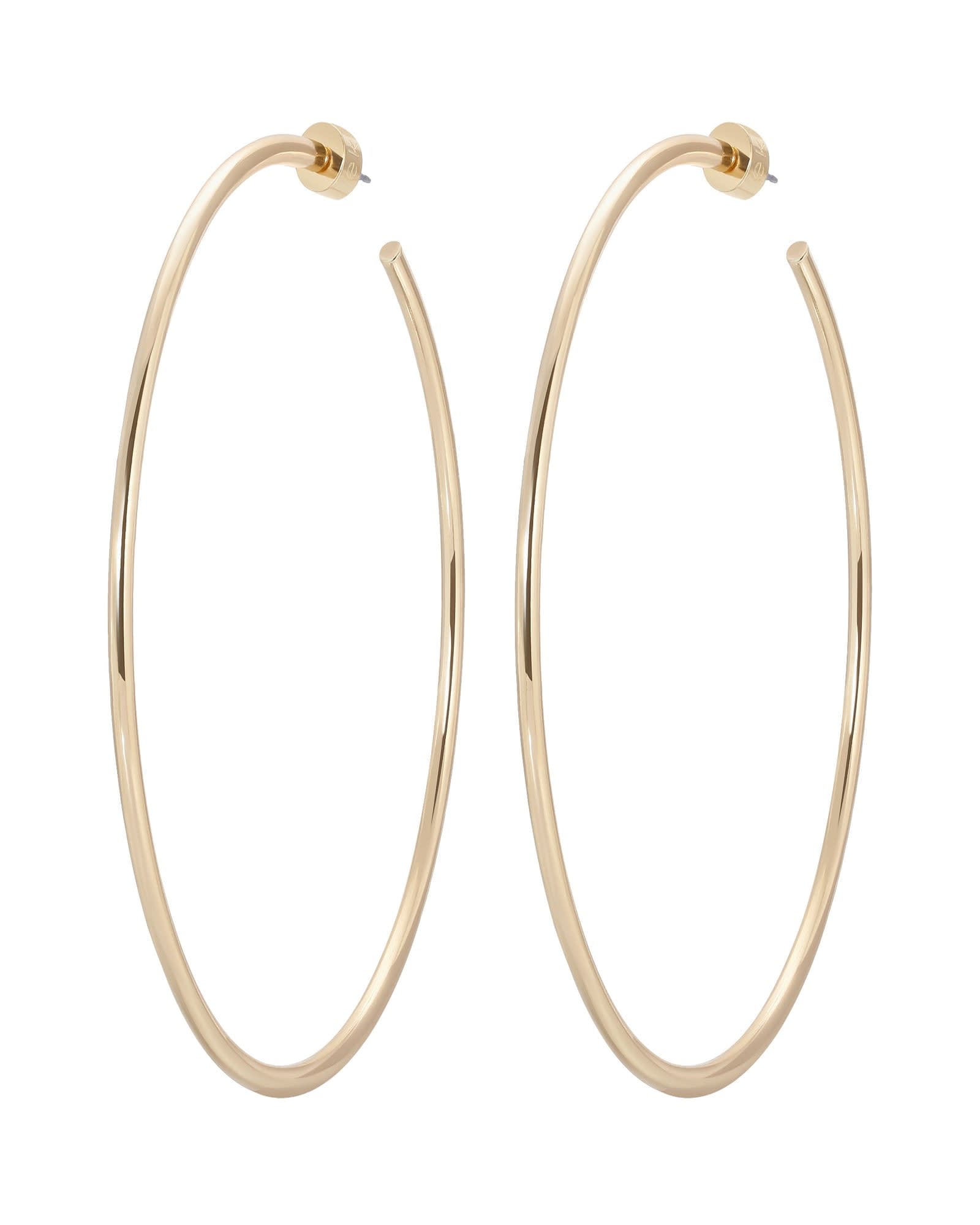 Brass Hoop Earrings