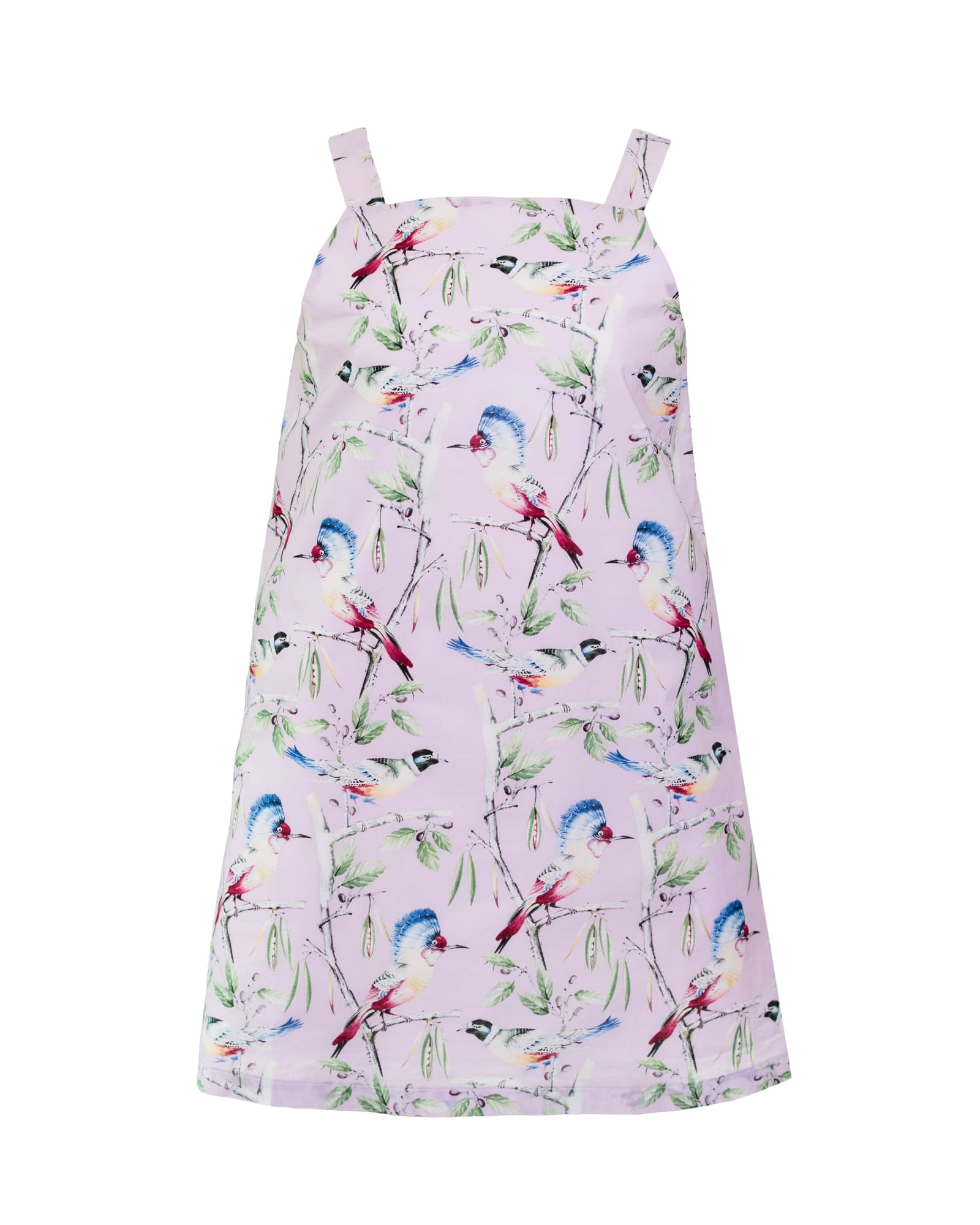 Bird Printed Mini Dress | Pink
