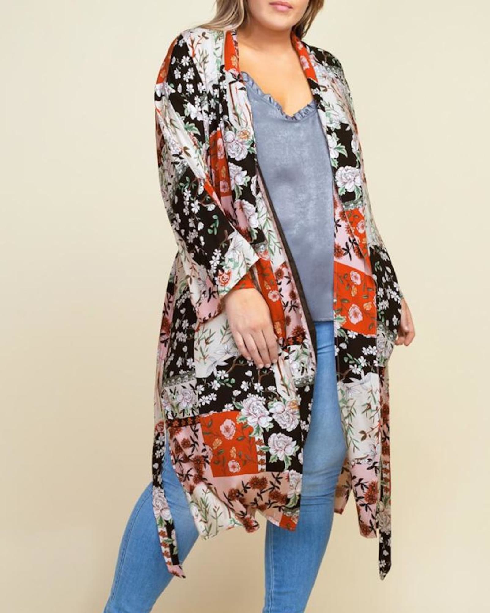 Kyoto Floral Patchwork Robe | Patchwork