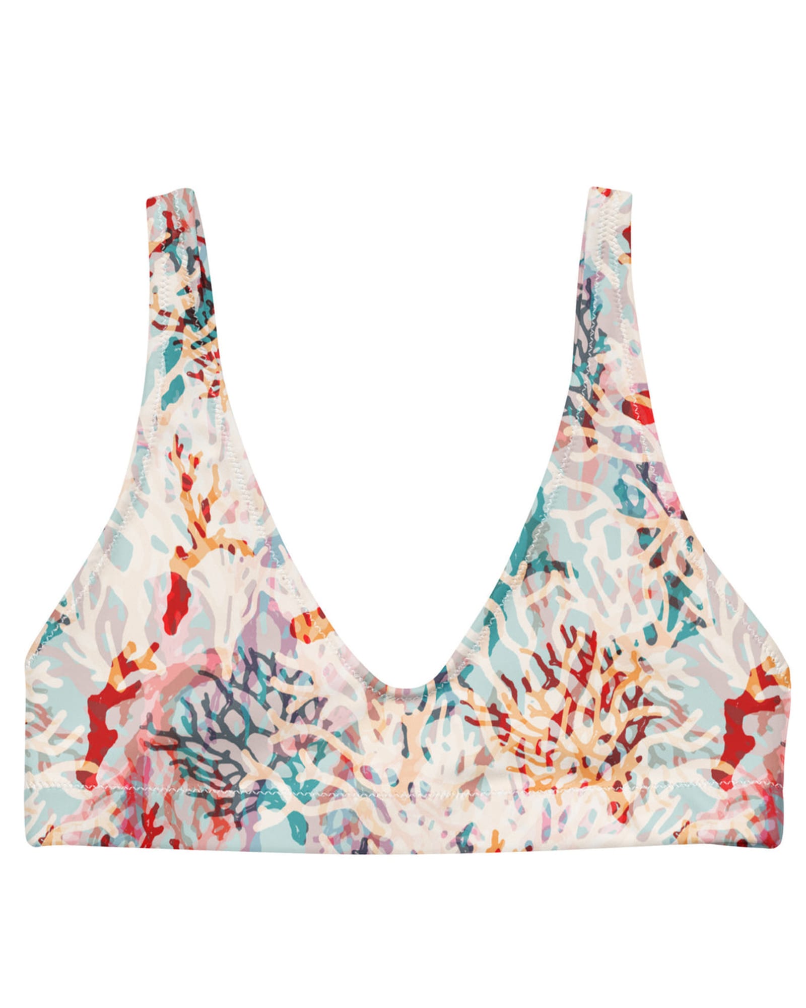 Coral Dream Recycled Bikini Top | Coral Dream