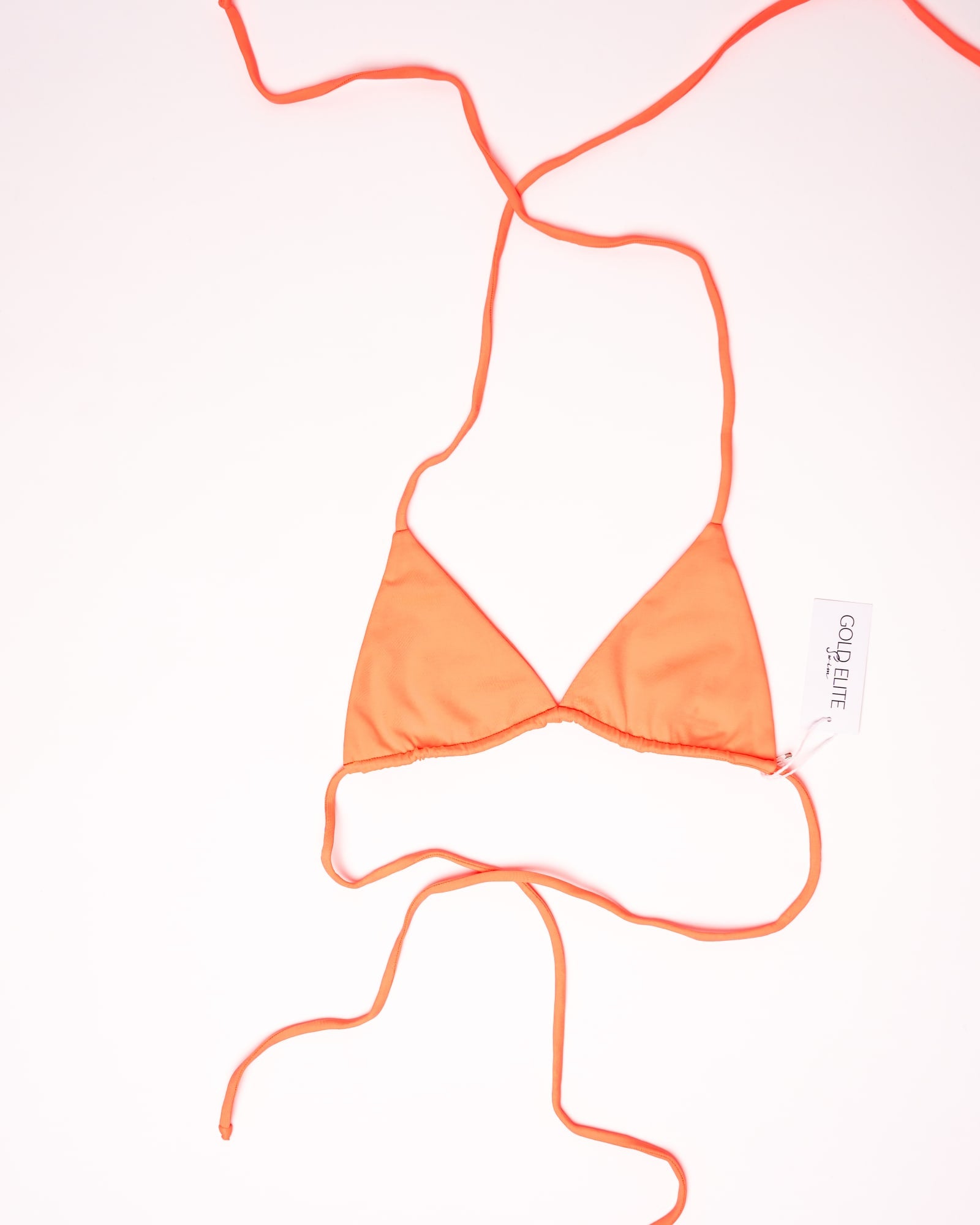 Itsy-Bitsy Bikini Top | Neon Orange