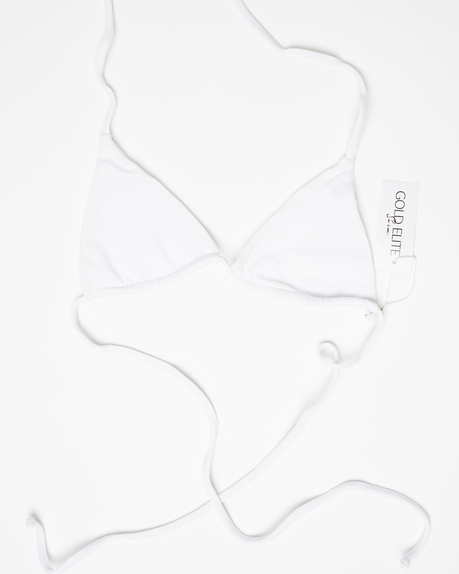 Plus Size White Bikini Top