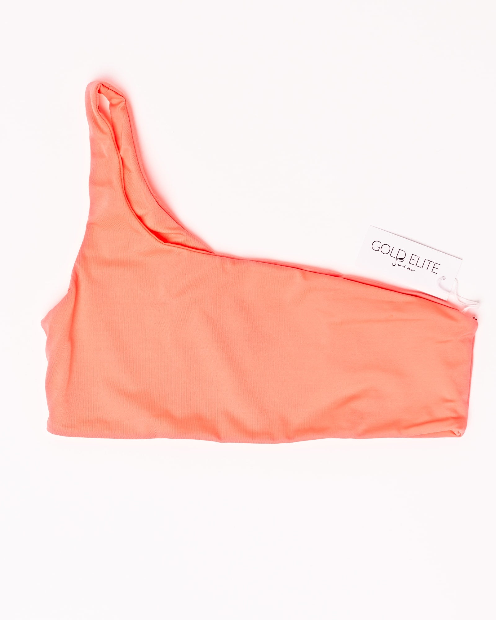 Zoey Bikini Top (one shoulder) | Neon Orange