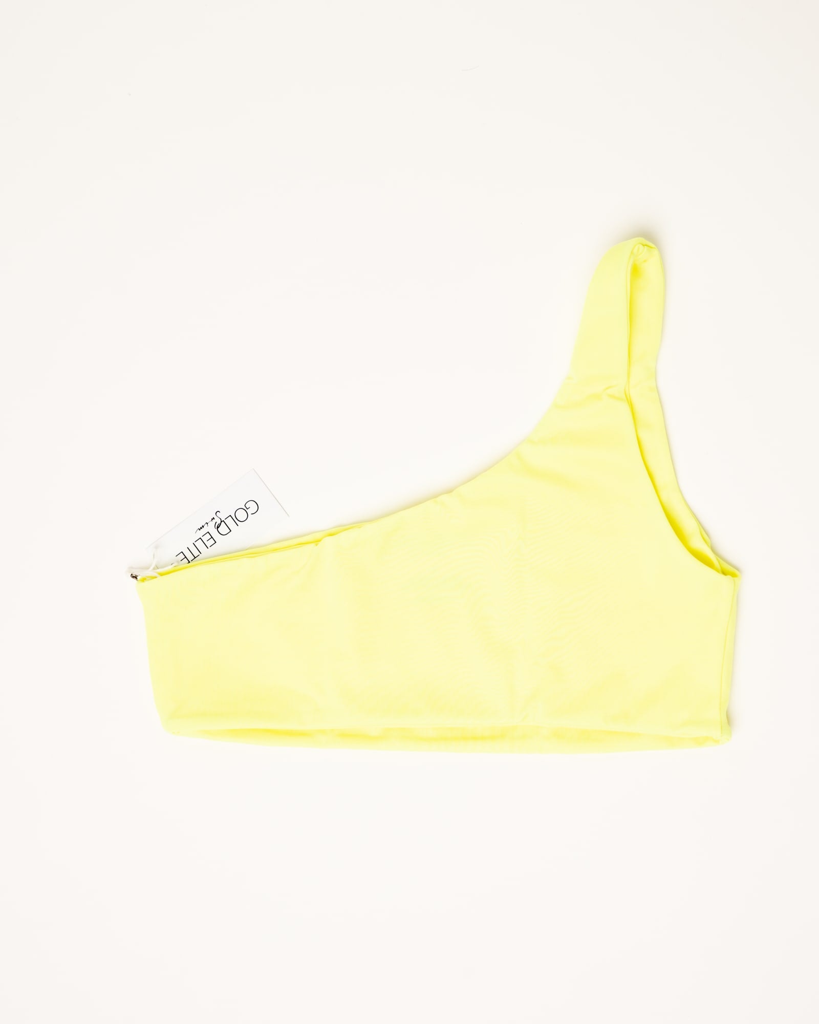 Zoey Bikini Top (one shoulder) | Neon Yellow