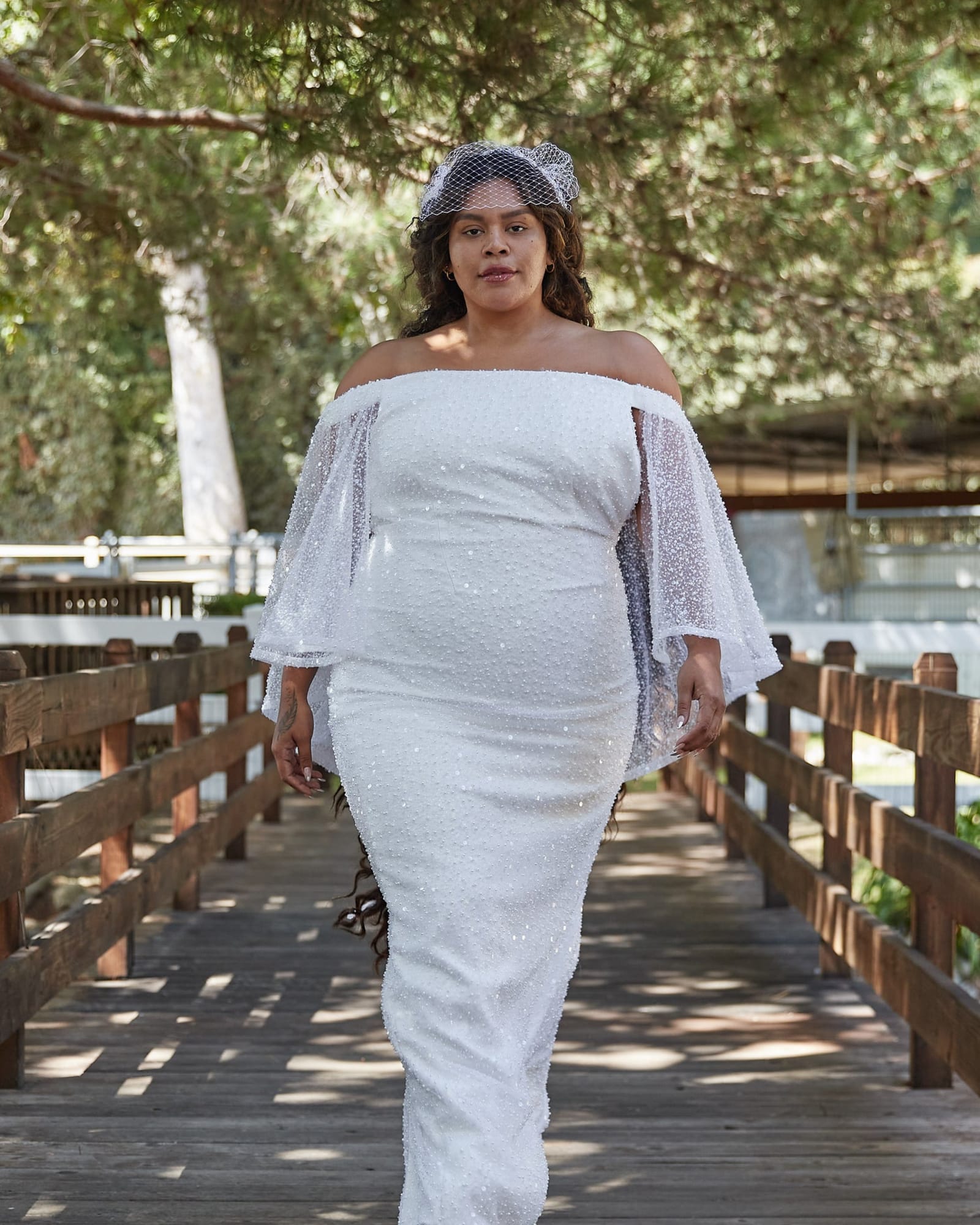 Unique Vintage Plus Size Short White Stretch Slip