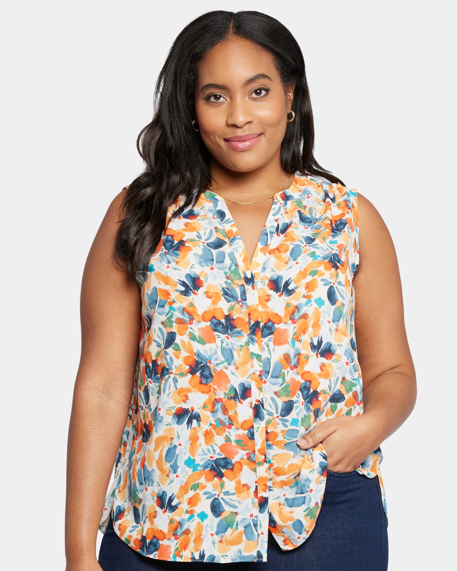 Plus Size Sleeveless Top