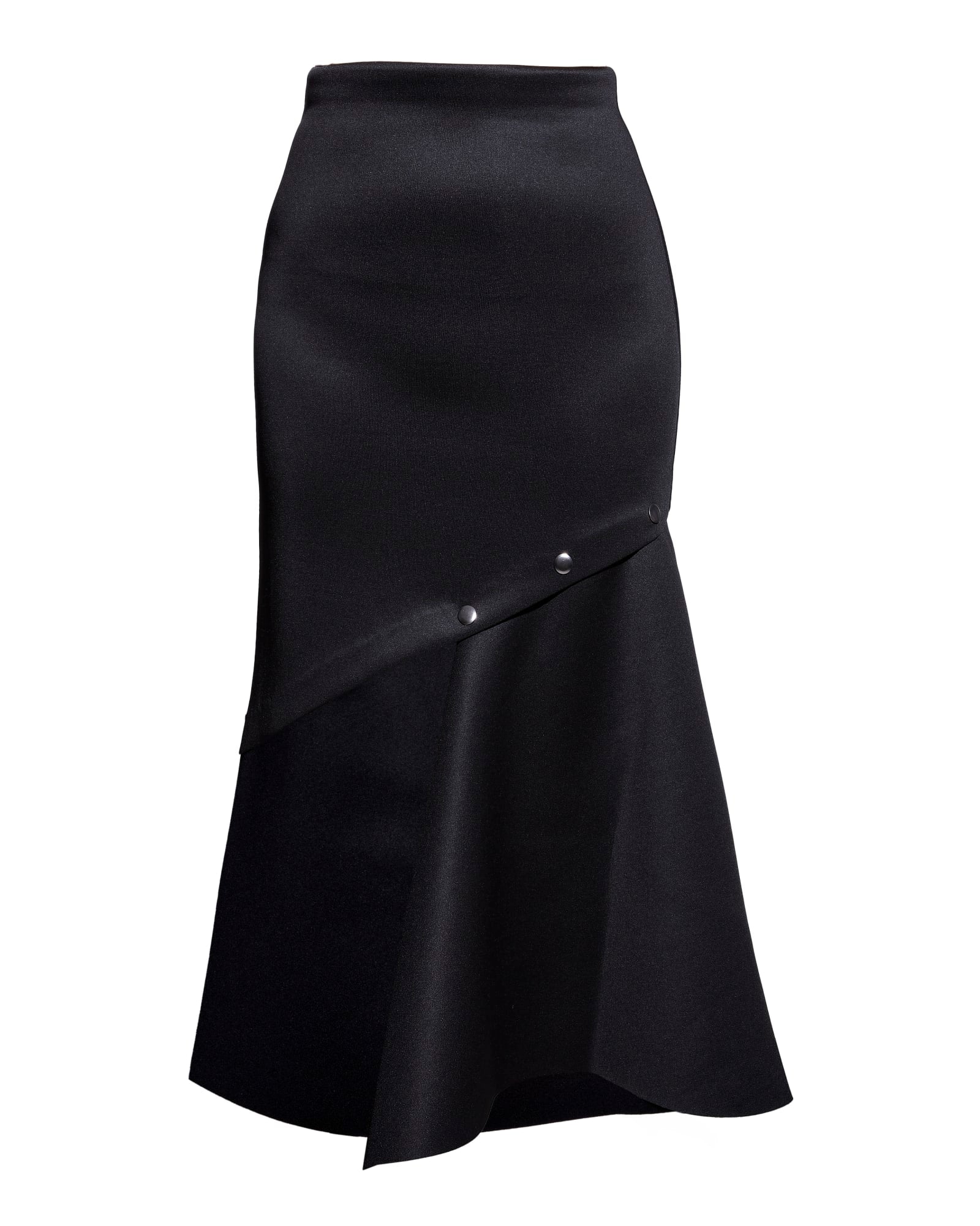 Black Midi Skirt Plus Size