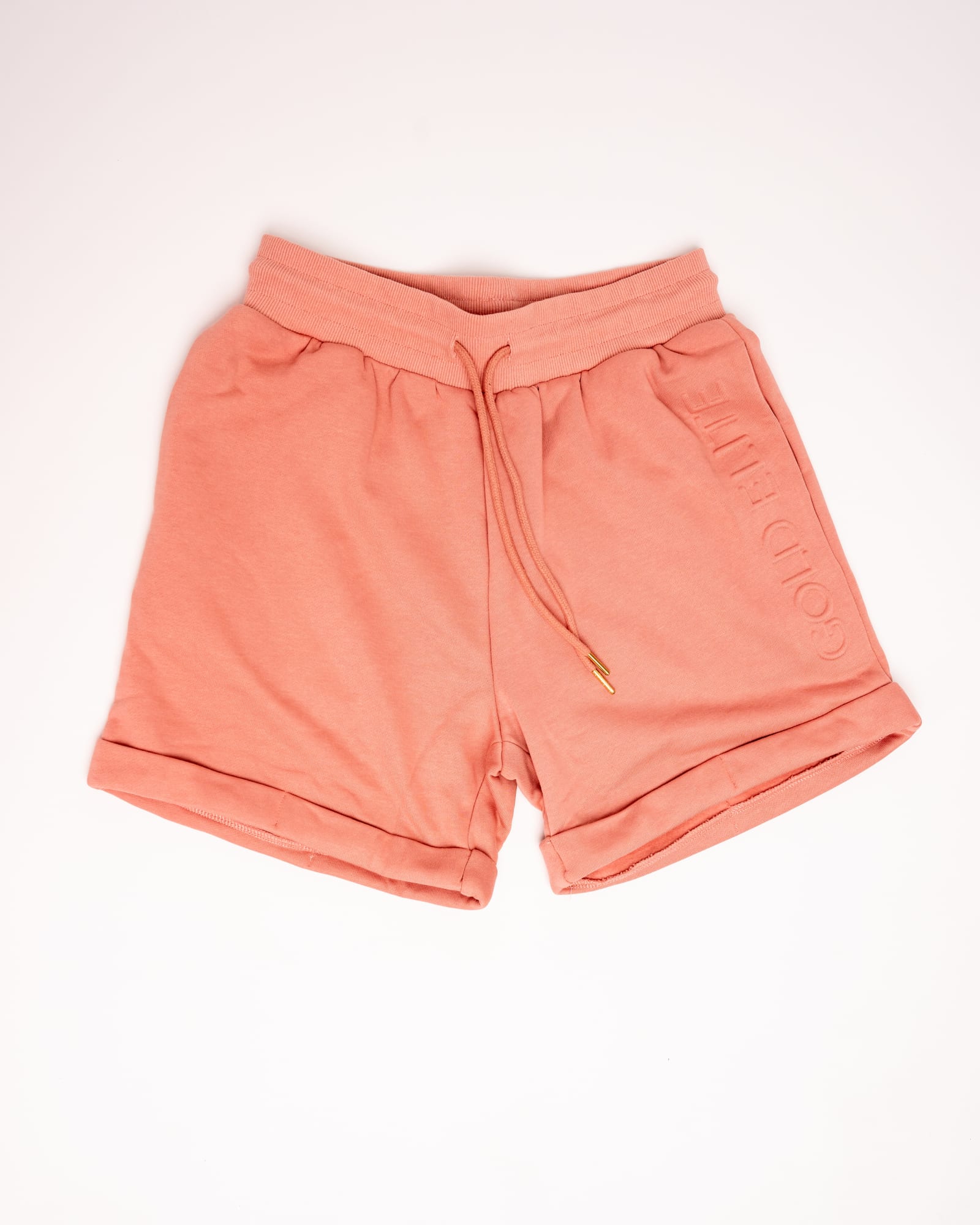 GOLD ELITE High Waisted Shorts | Burnt Coral
