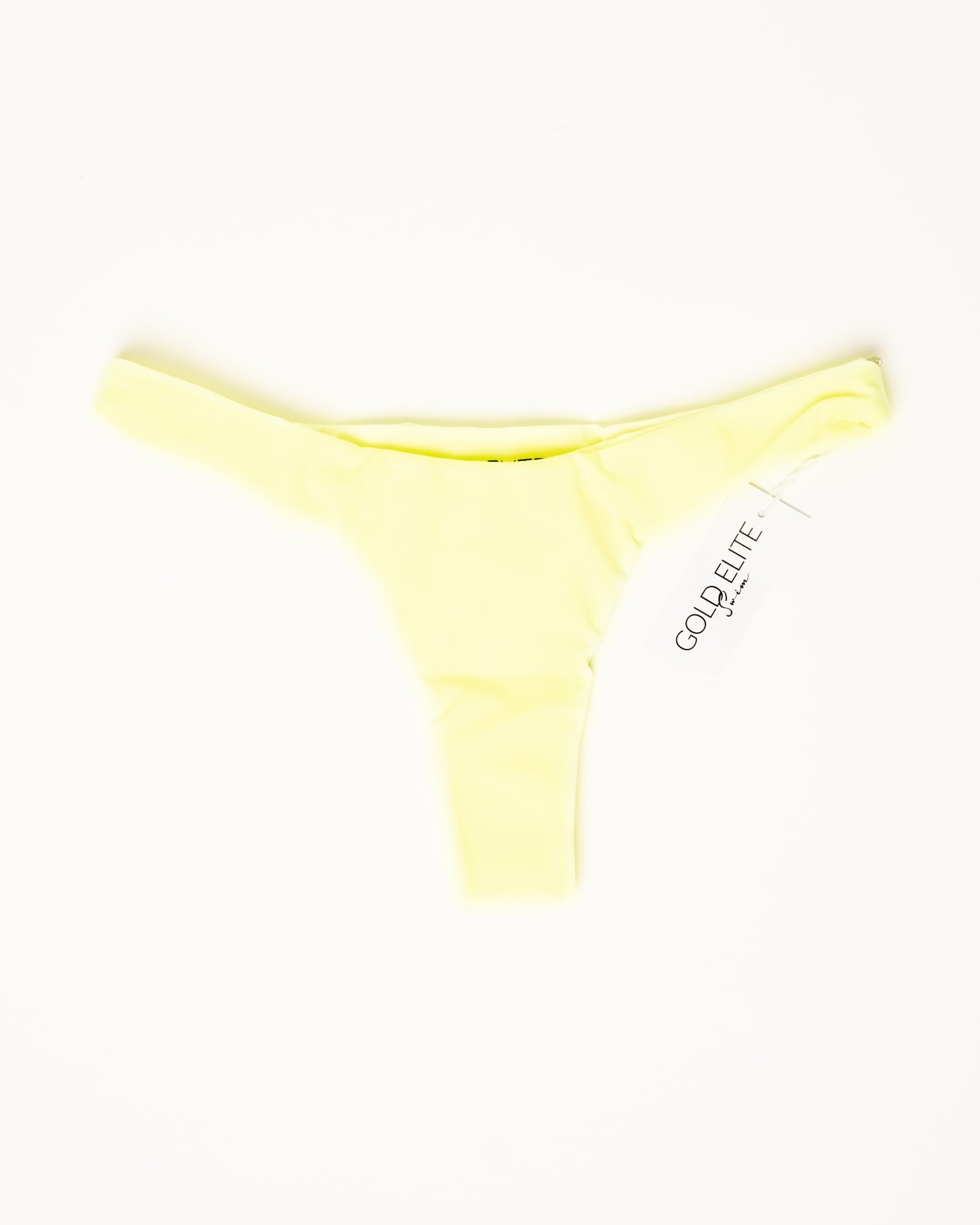 Satin String Bikini Panty Neon Yellow XXL