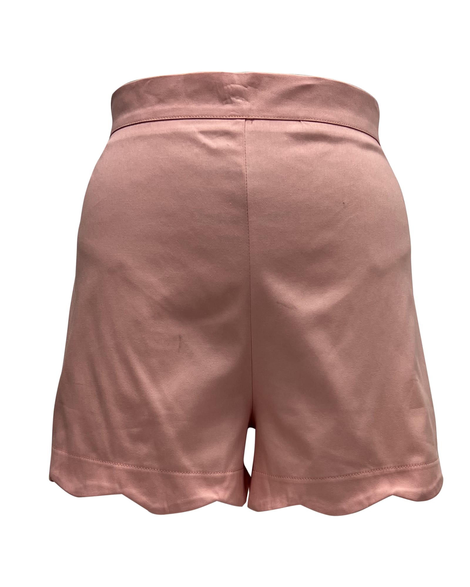 Unique Vintage Pink Scallop Shorts | Pink