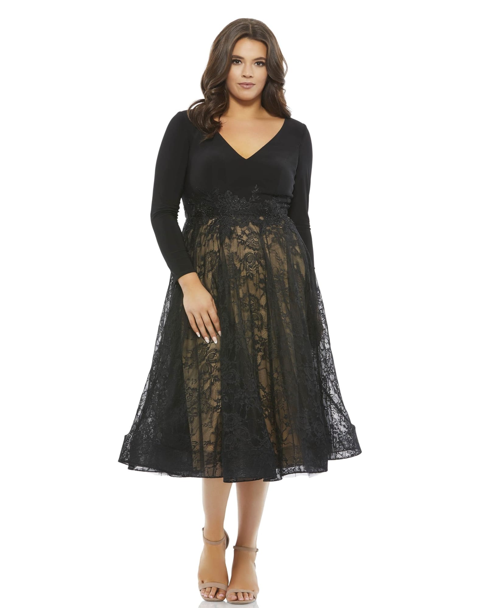 Plus Size Long Black Formal Dresses