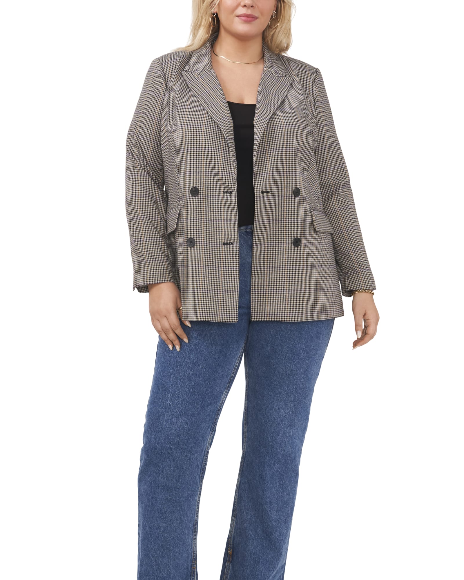Plus Size Winter Coats for Women Warm Plaid Sherpa Fleece Lined Distressed  Jackets Single Breasted Faux Outerwear at  Women's Coats Shop