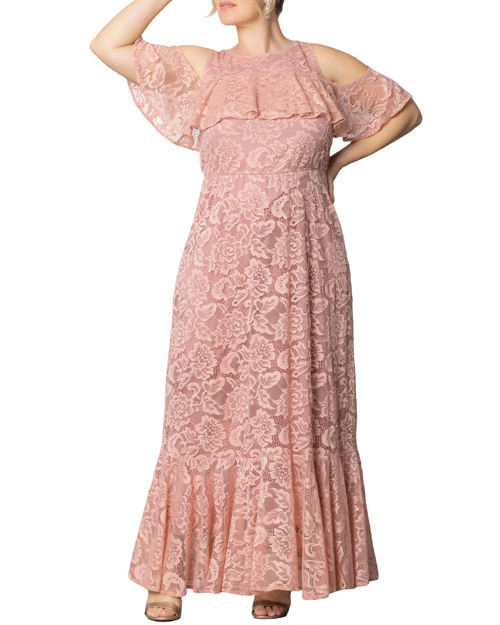 Riviera Lace Evening Gown | BLUSH