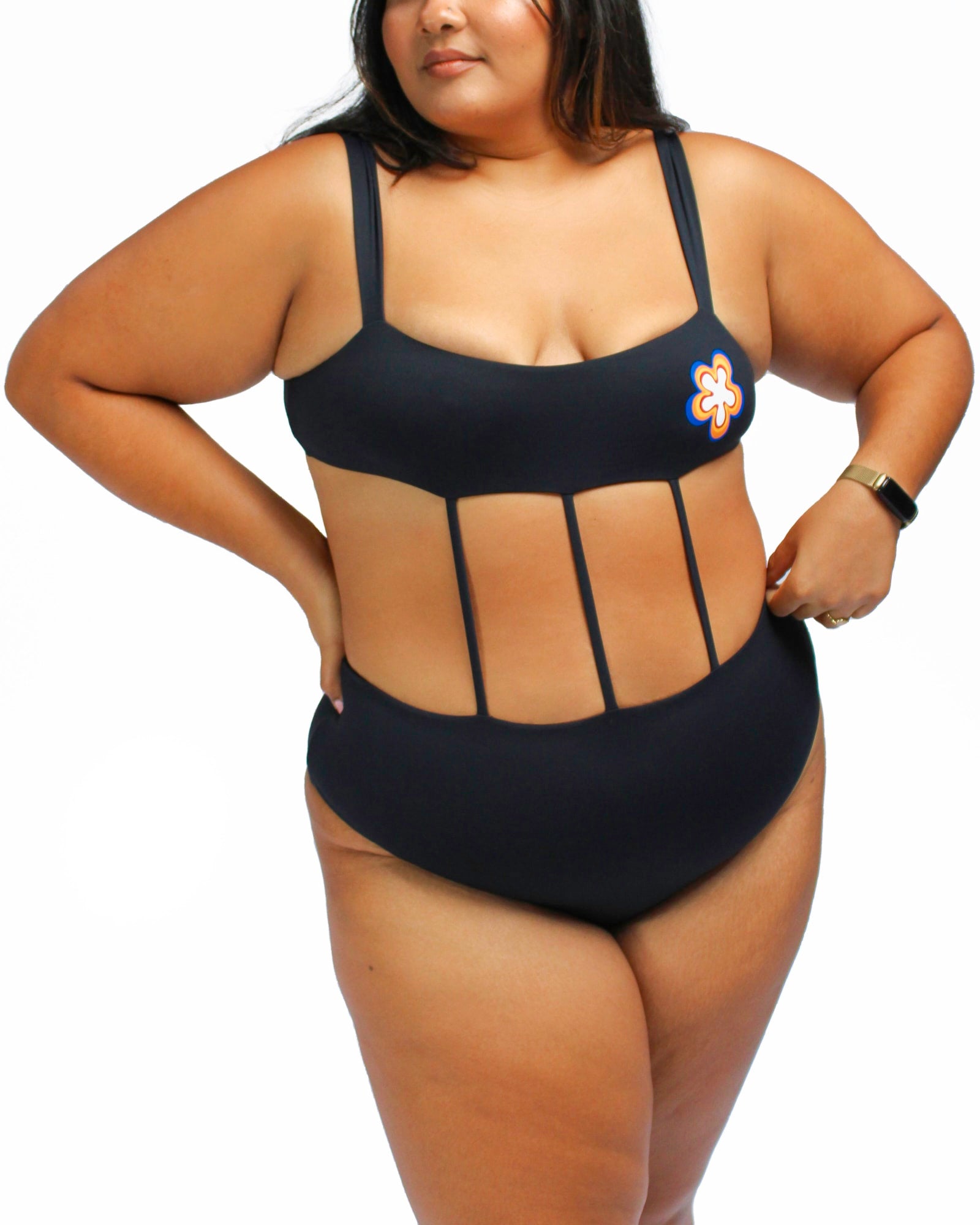 Mary one piece swimsuit | Black