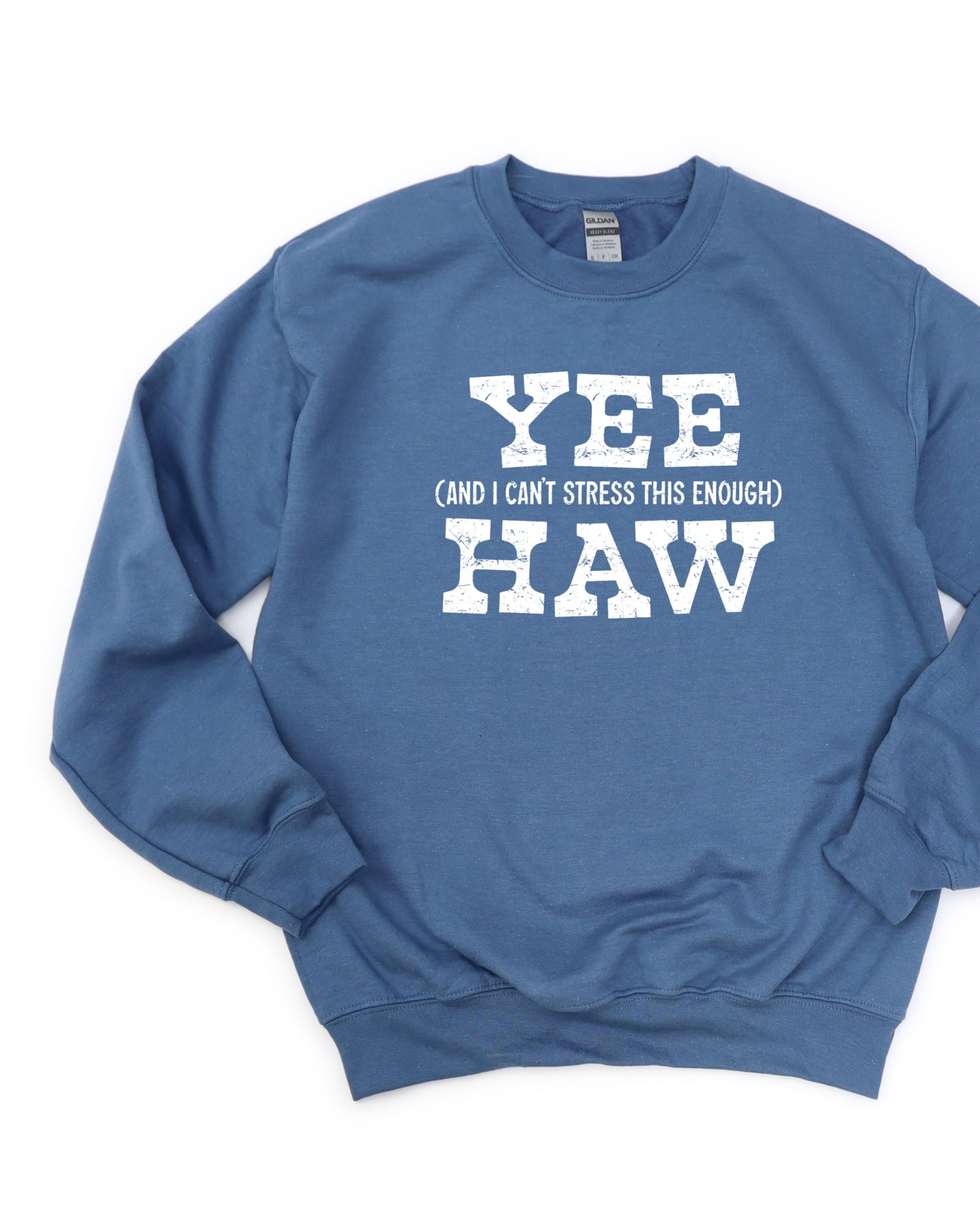 Yee Haw Stress Graphic Sweatshirt | Slate