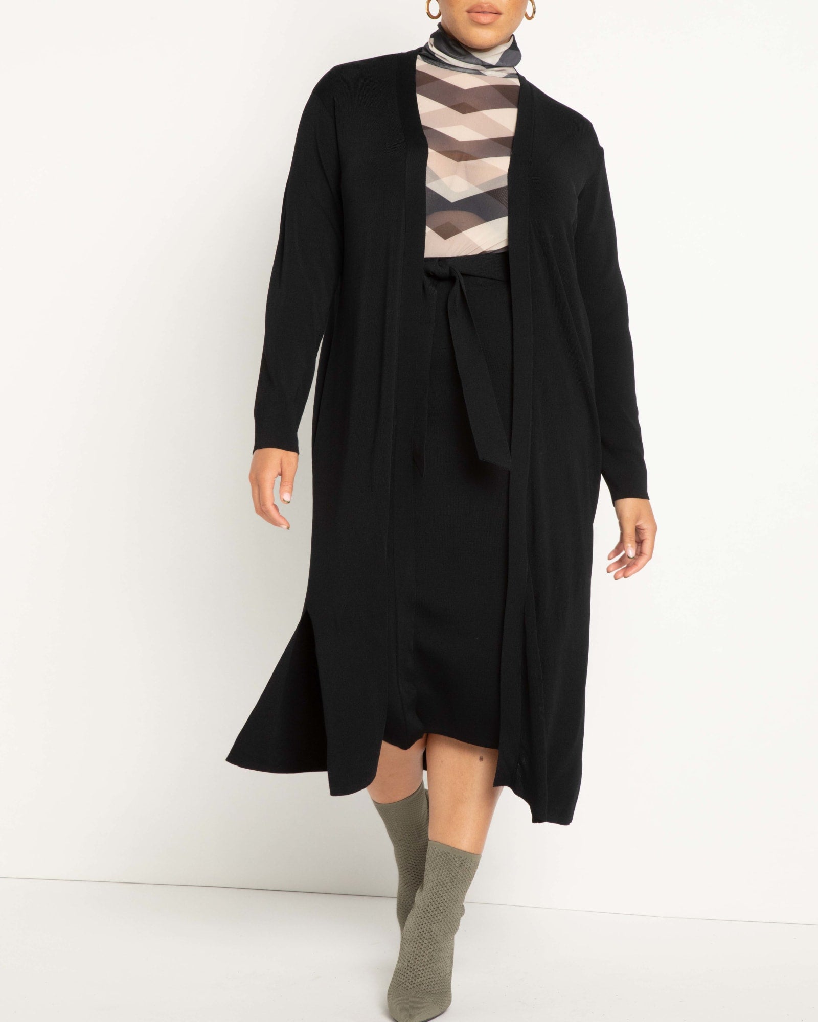 Plus Size Kimono Duster