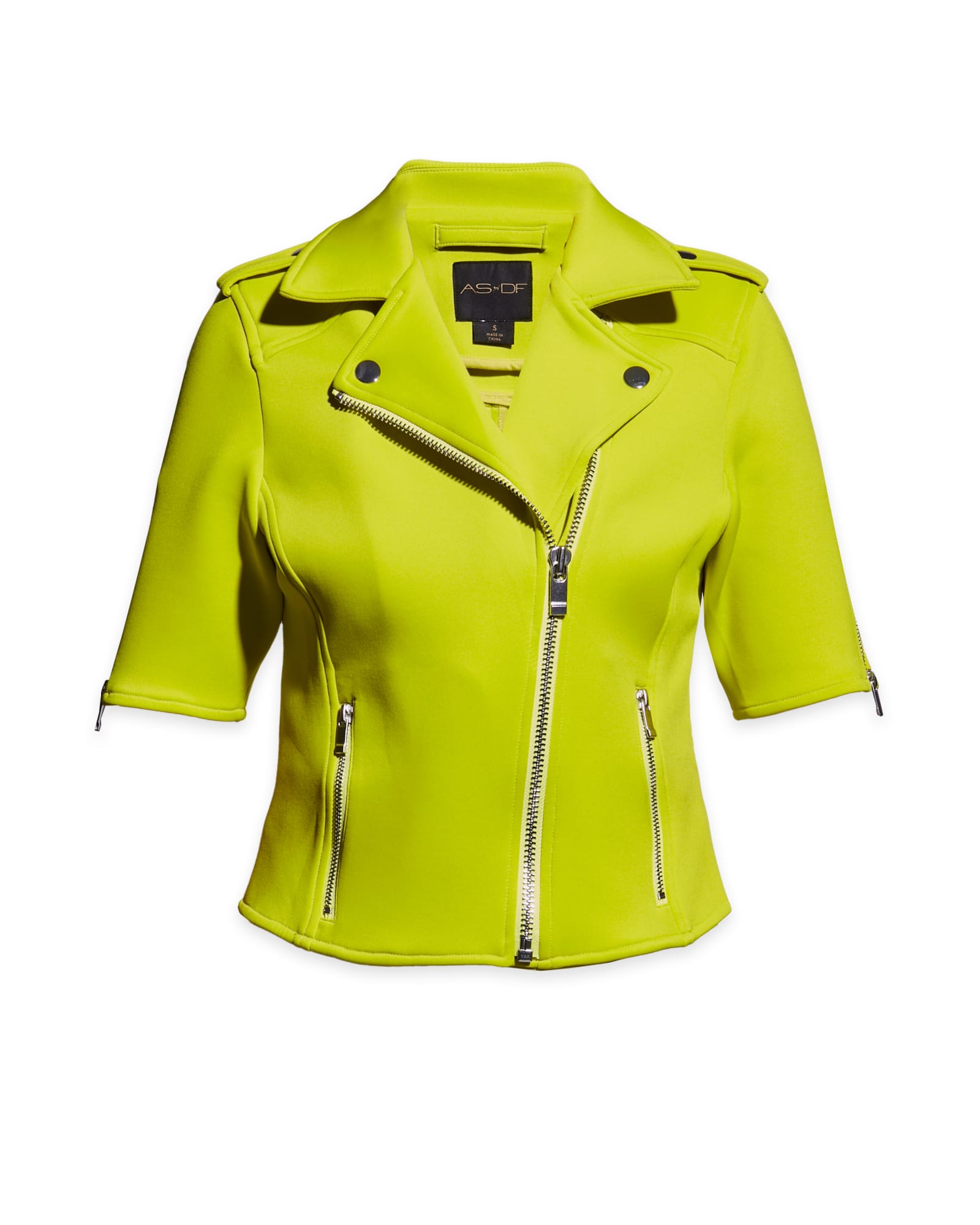 Leanne Moto Jacket | Sorrento Lime