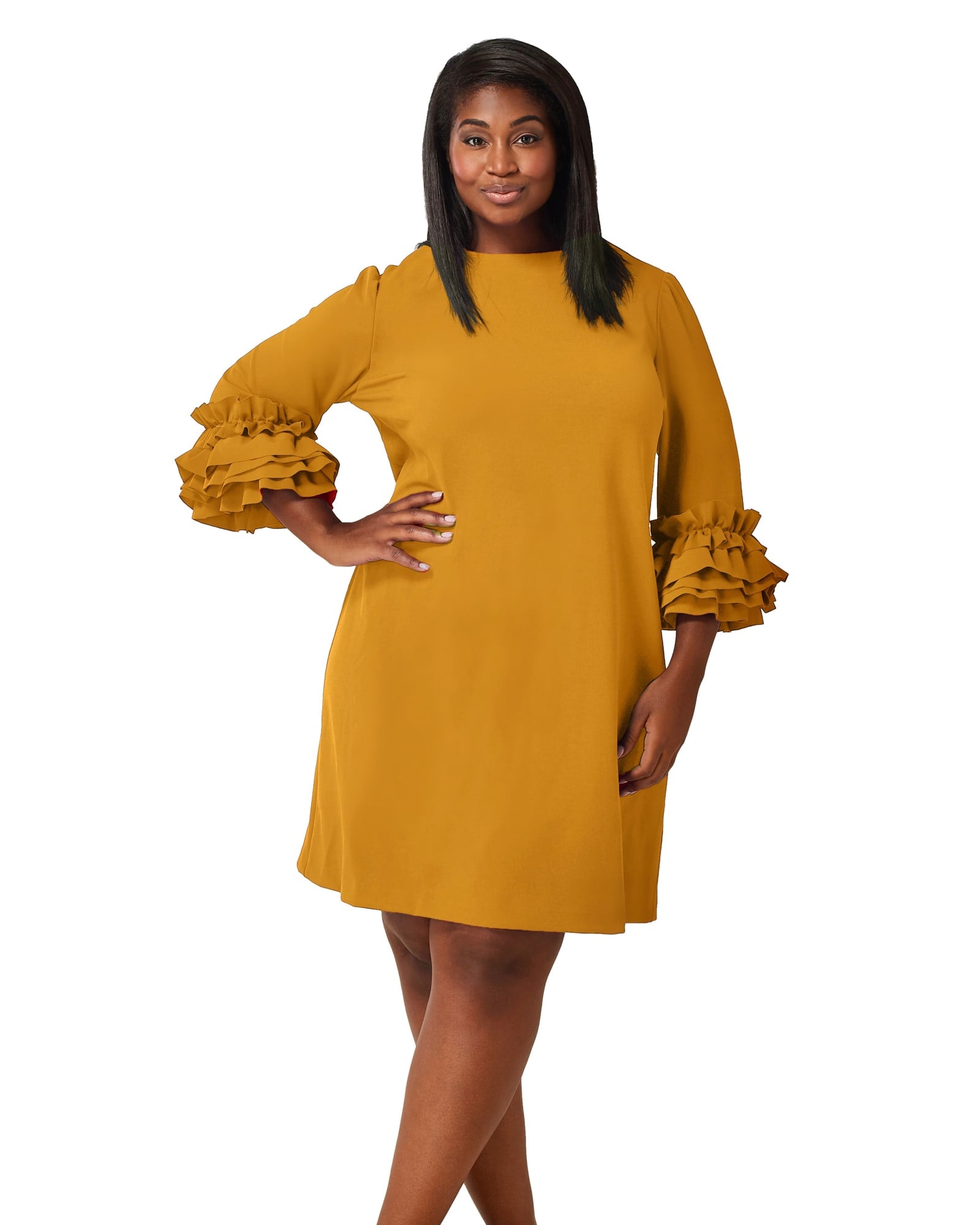 Off The Shoulder Bell Sleeve Dress (Red) - Lilly's Kloset  Colorful  wardrobe, High neck ruffle top, Bell sleeve dress