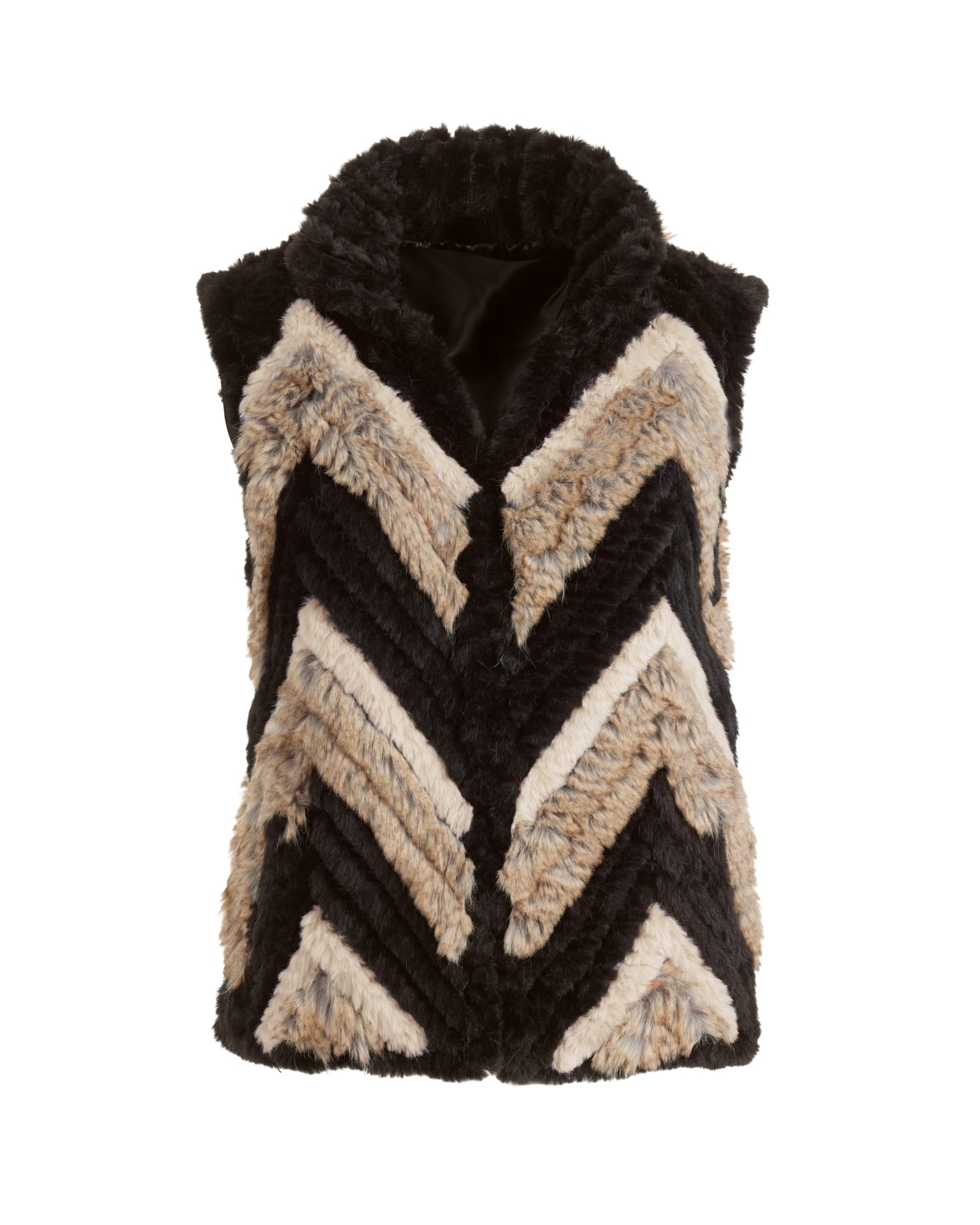 Ultra Knitted Fur Vest Multi | MULTI