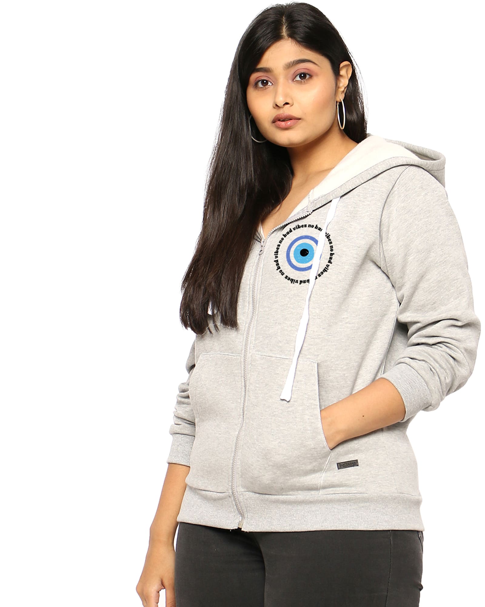 It's Cool Knit Hoodie Light Grey